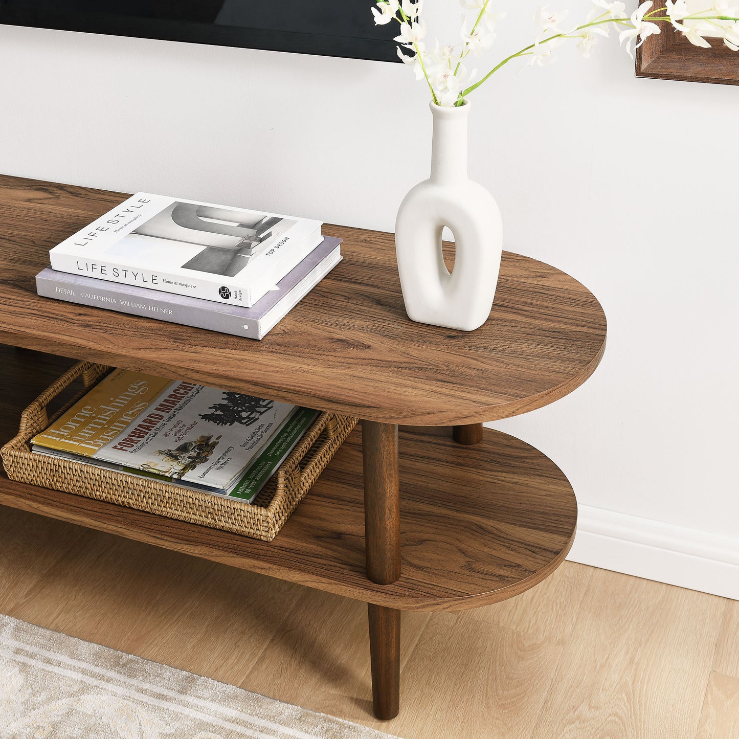 Torus Oval Wood TV Stand by Modway EEI-7158
