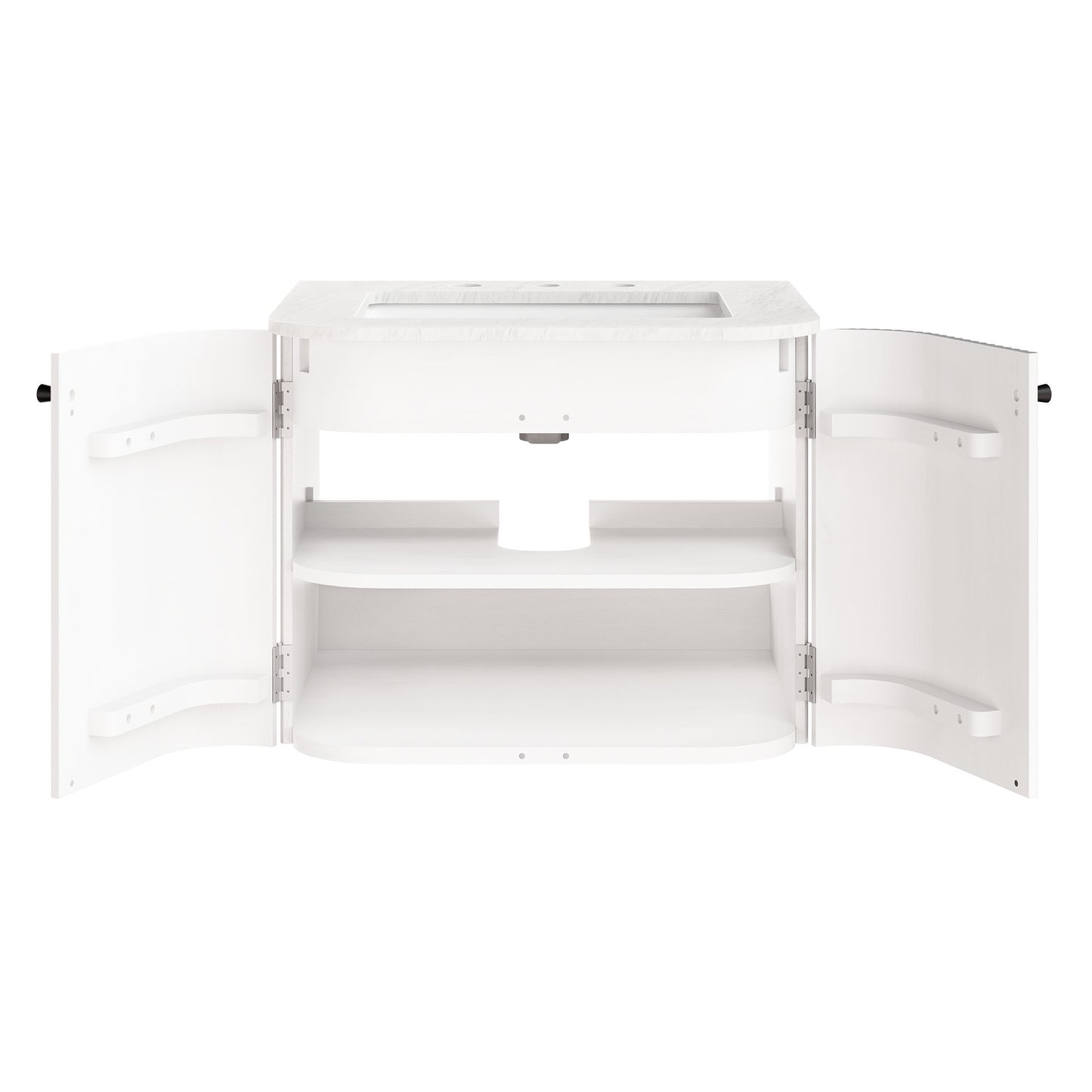 Zia 24" Wall-Mount Bathroom Vanity with Marble Sink by Modway EEI-7162-IVO