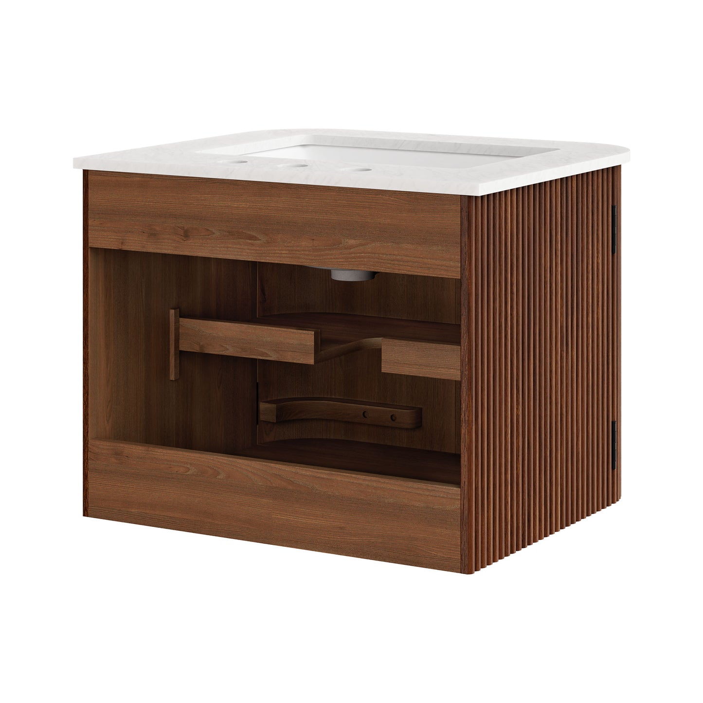 Zia 24" Wall-Mount Bathroom Vanity with Marble Sink by Modway EEI-7162-WAL