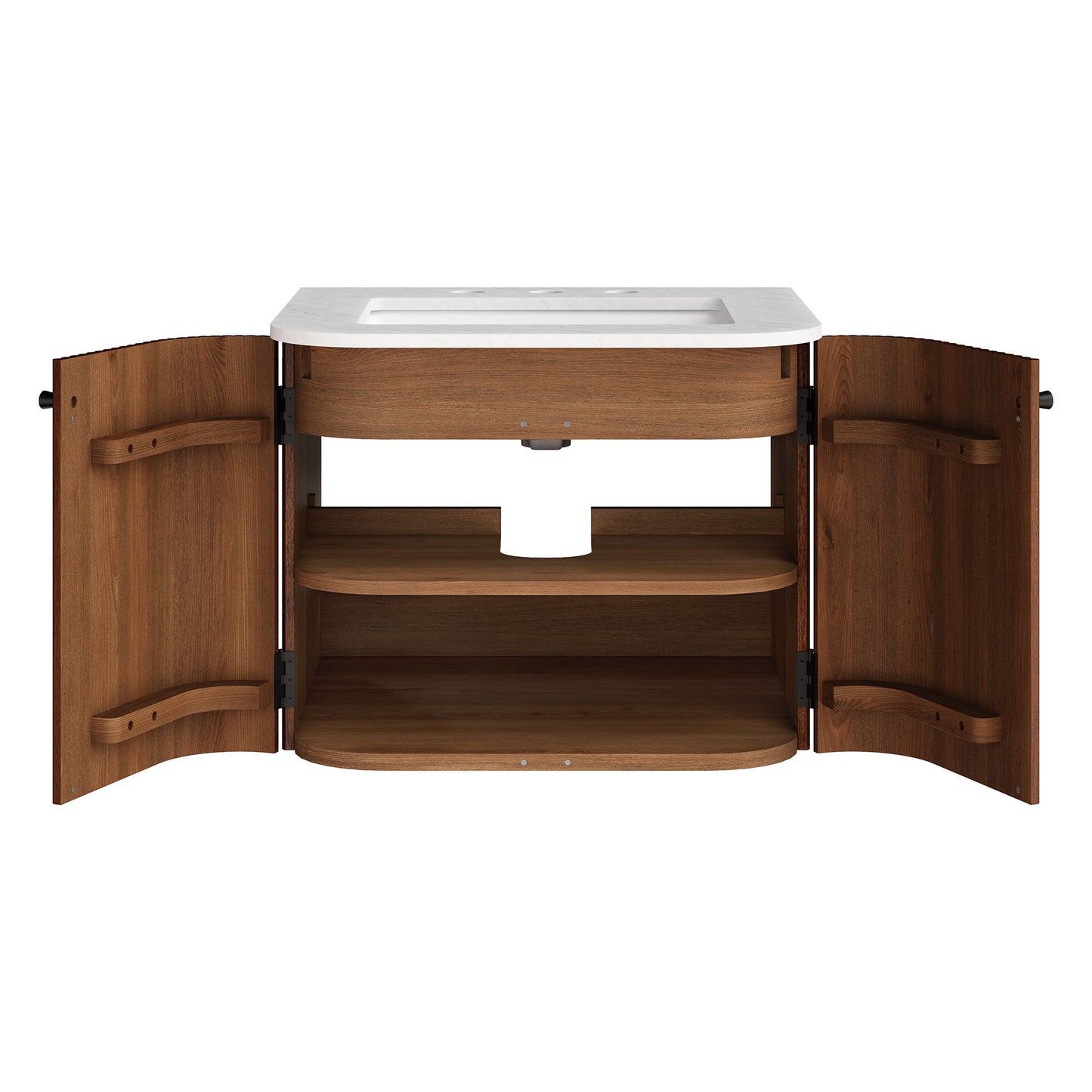 Zia 24" Wall-Mount Bathroom Vanity with Marble Sink by Modway EEI-7162-WAL