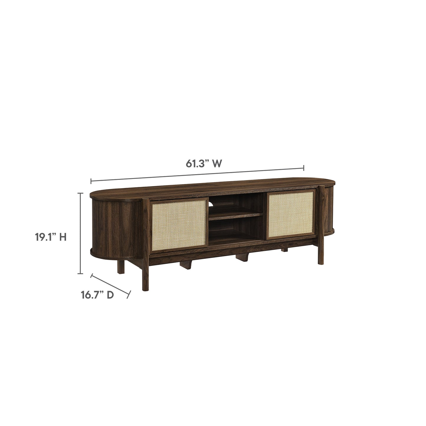 Reid 61" TV Stand by Modway EEI-7165-WAL
