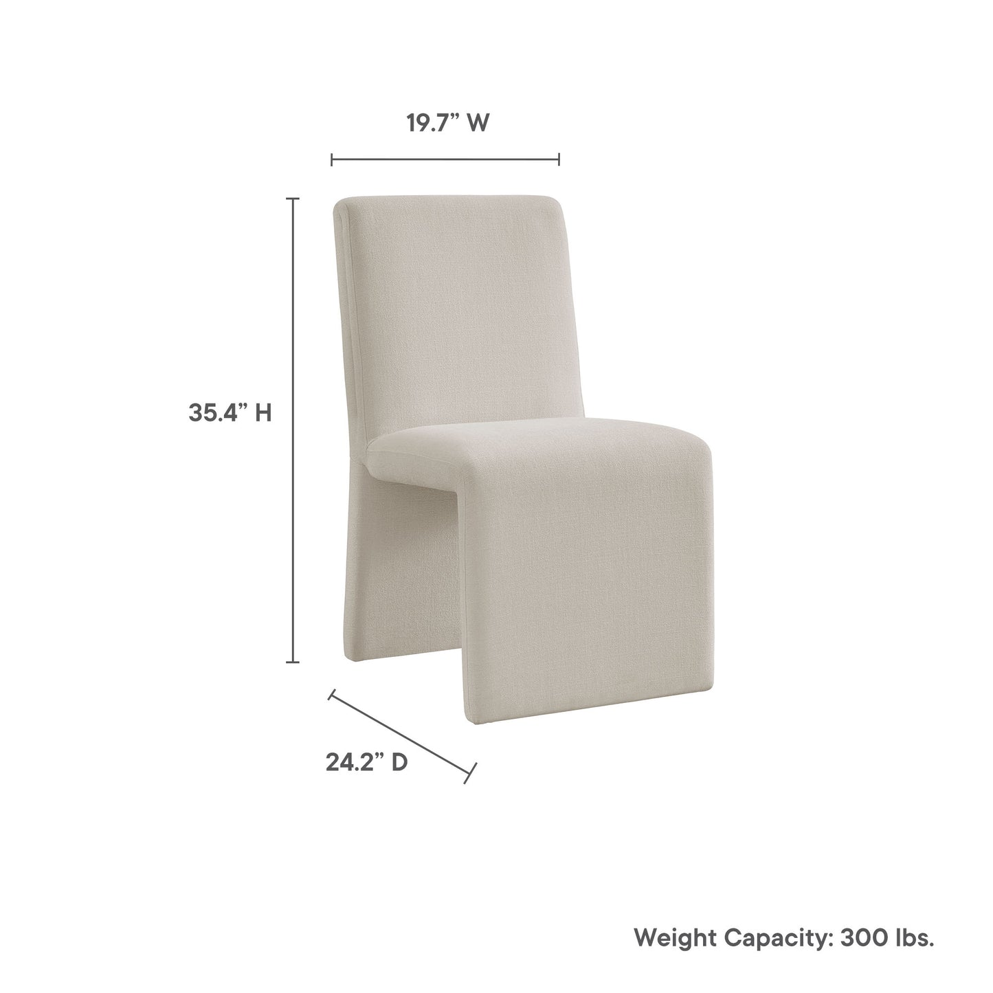Emory Fabric Upholstered Dining Side Chair by Modway EEI-7185-SAL