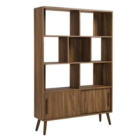 Transmit 45" Bookcase with Sliding Doors by Modway EEI-7193-WAL