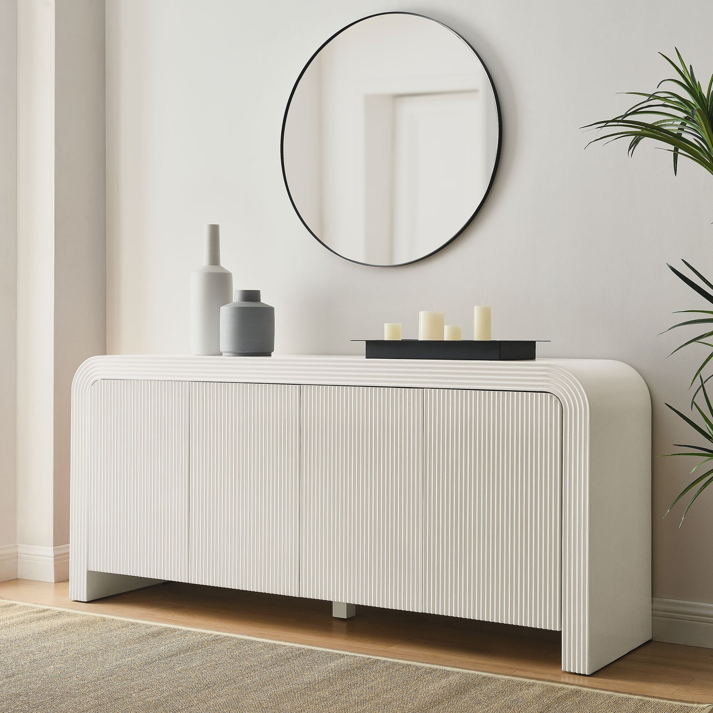 Waterflute 70" Fluted Sideboard Cabinet by Modway