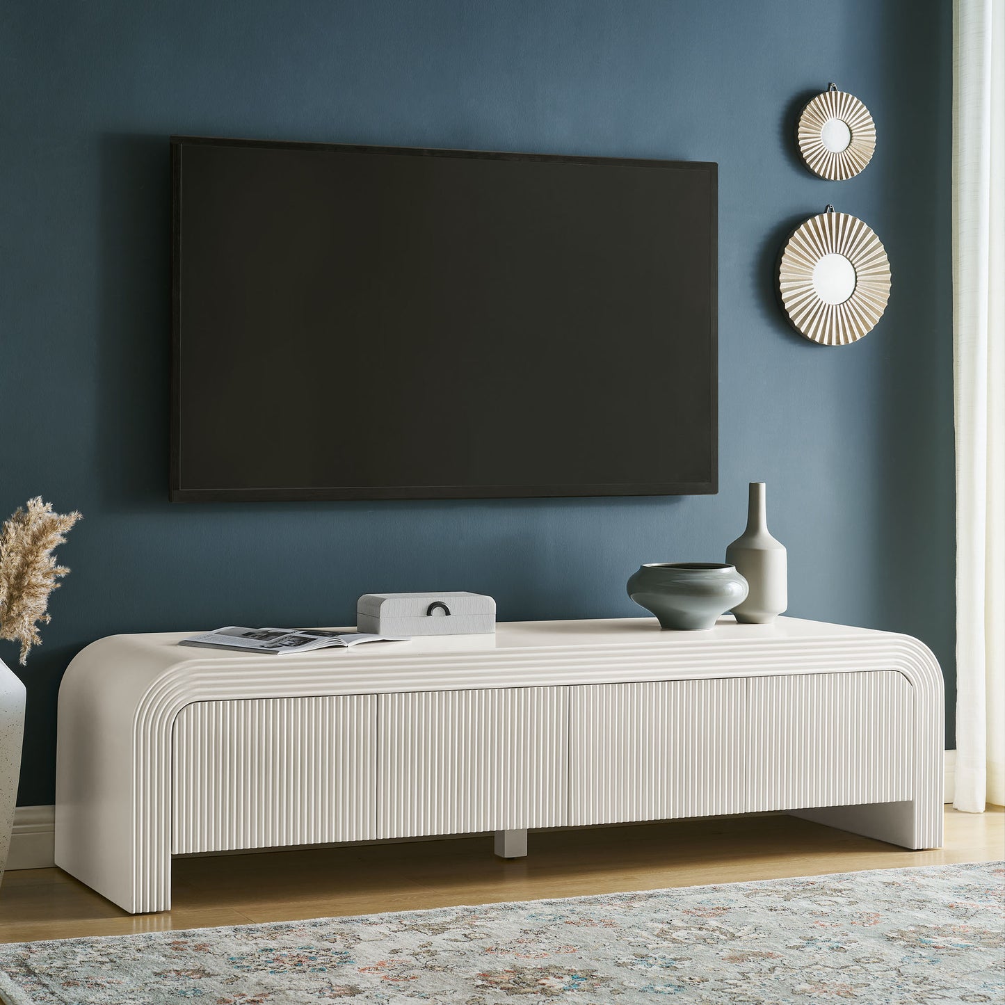 Waterflute 68" Fluted TV Stand by Modway