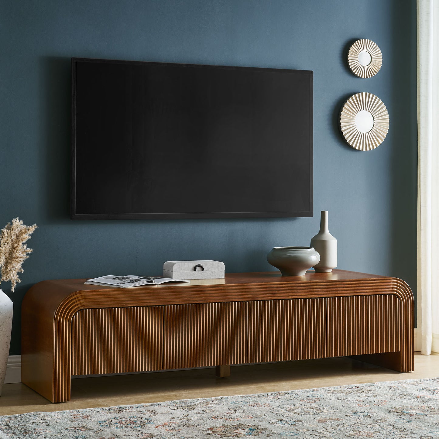 Waterflute 68" Fluted TV Stand by Modway
