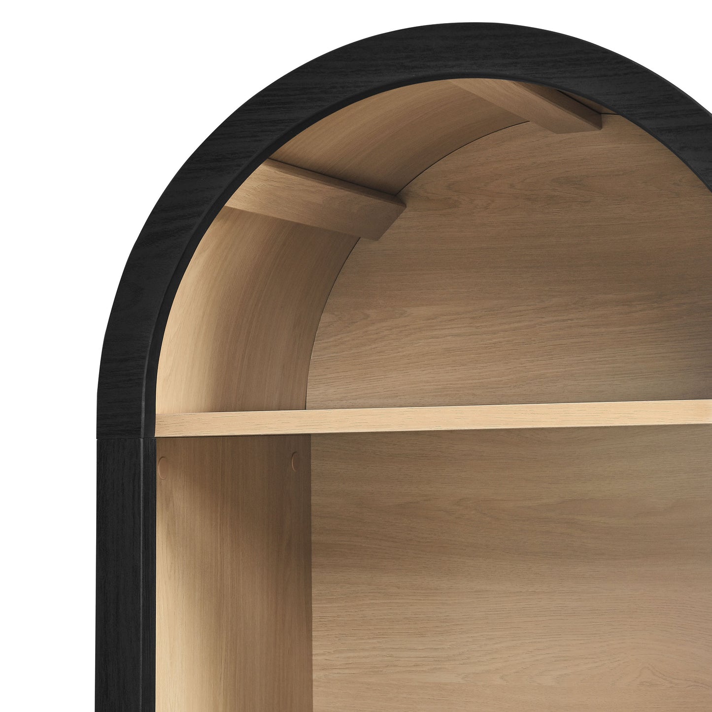 Evie Arched Bookcase Display Cabinet by Modway