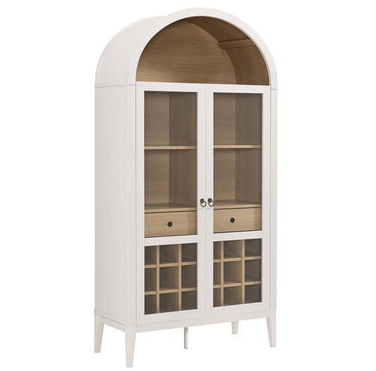 Nolan Arched Bar Cabinet by Modway EEI-7203-IVO-OAK