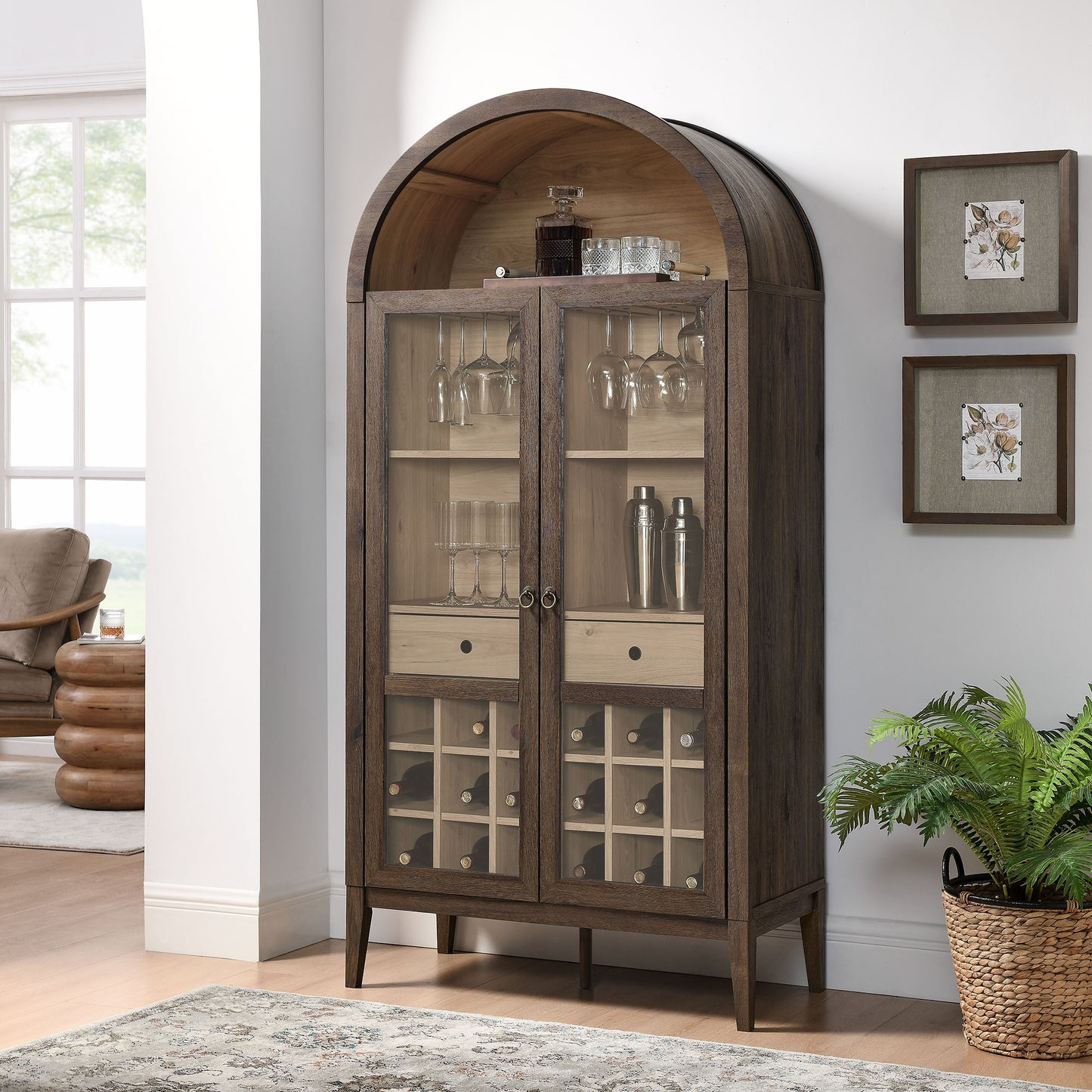 Nolan Arched Bar Cabinet by Modway