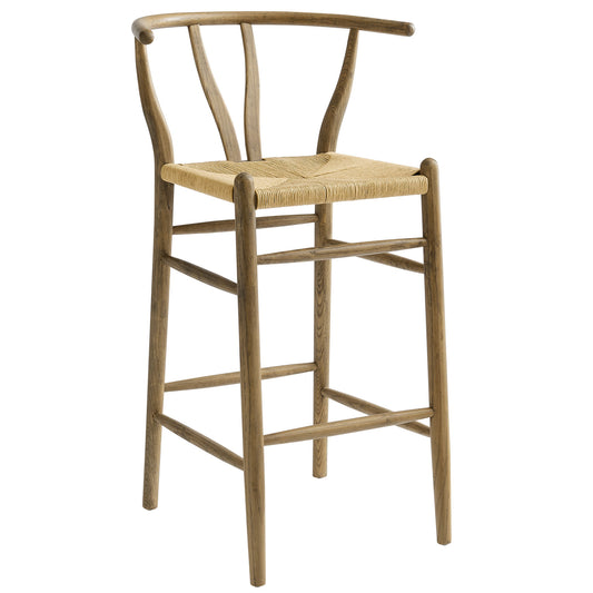Amish Wood Bar Stool by Modway EEI-7210-GRY