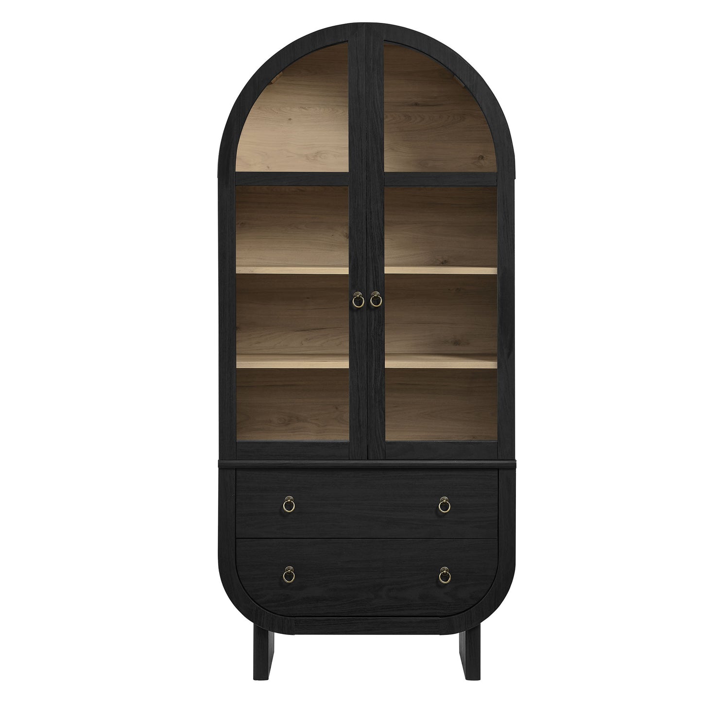Nyx Arched Display Cabinet by Modway EEI-7216-BLK-LOA
