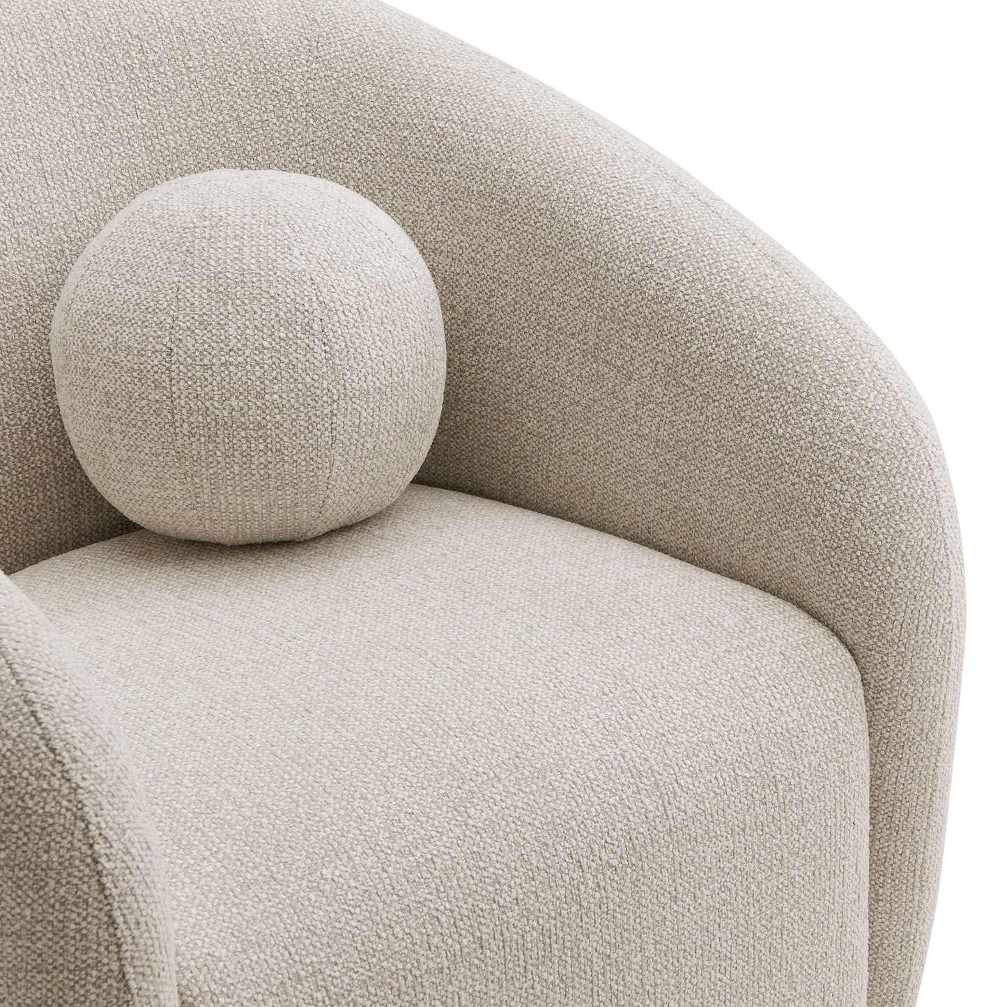 Holland Swivel Chenille Fabric Armchair by Modway