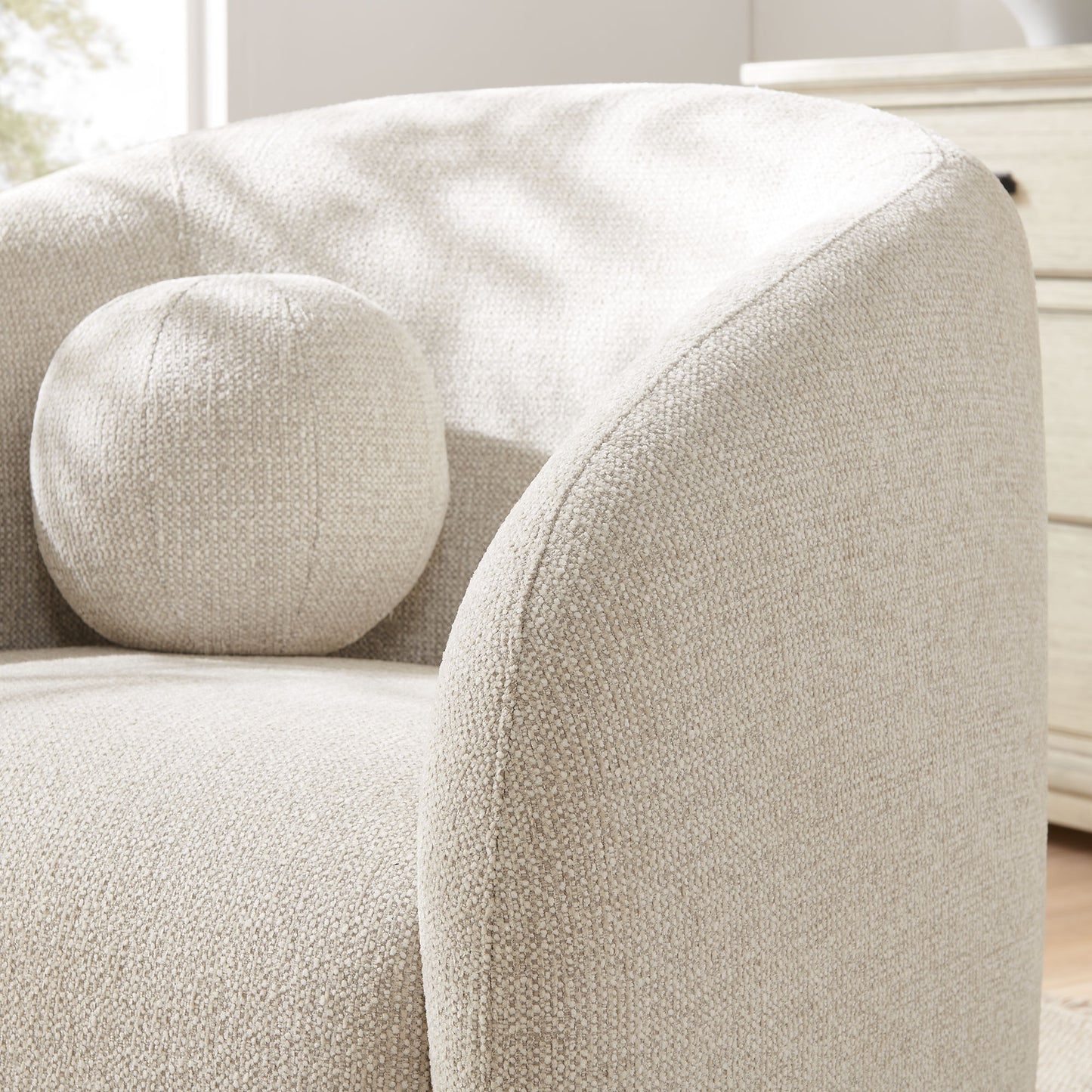 Holland Swivel Chenille Fabric Armchair by Modway