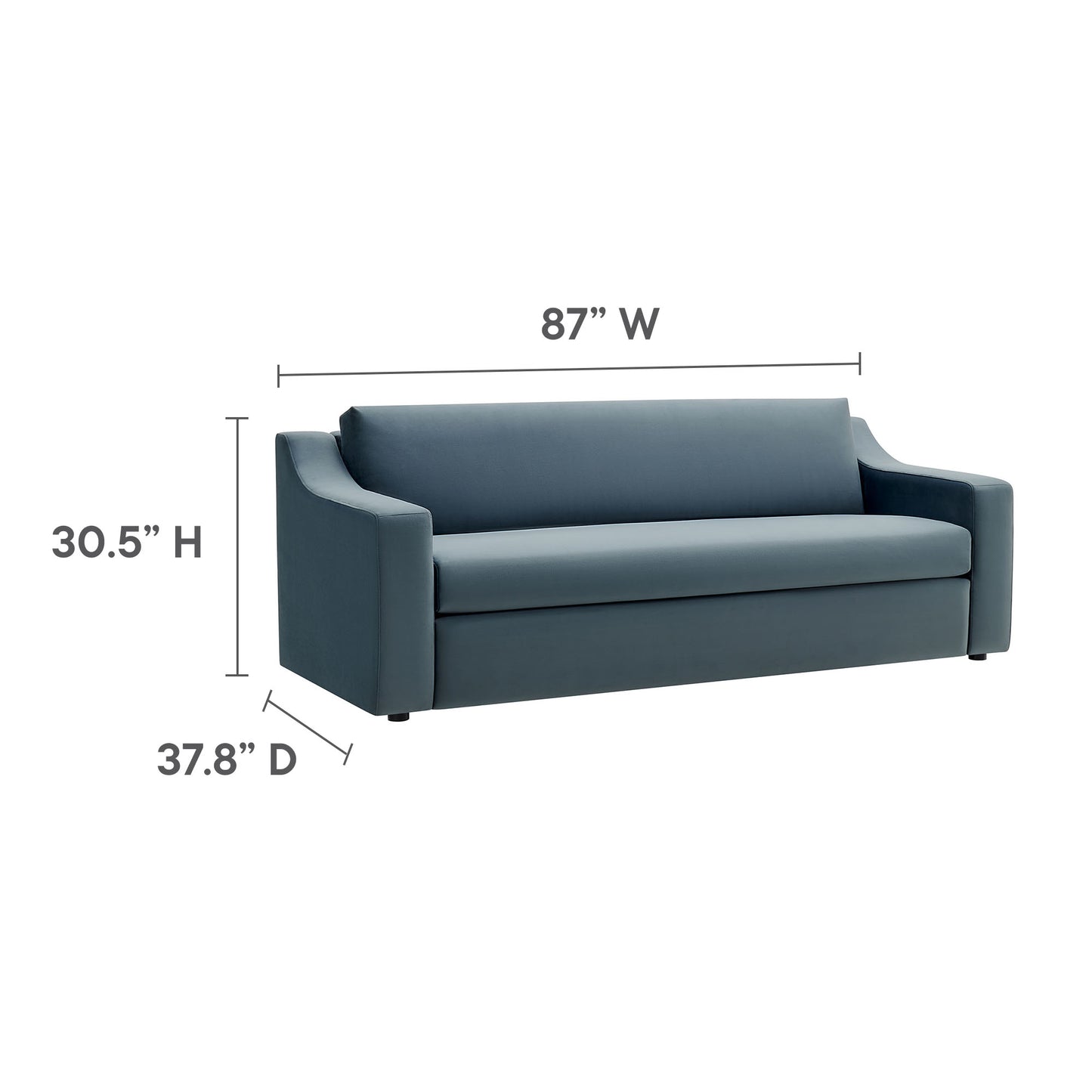 Liora Performance Velvet Sofa by Modway EEI-7219-CAB