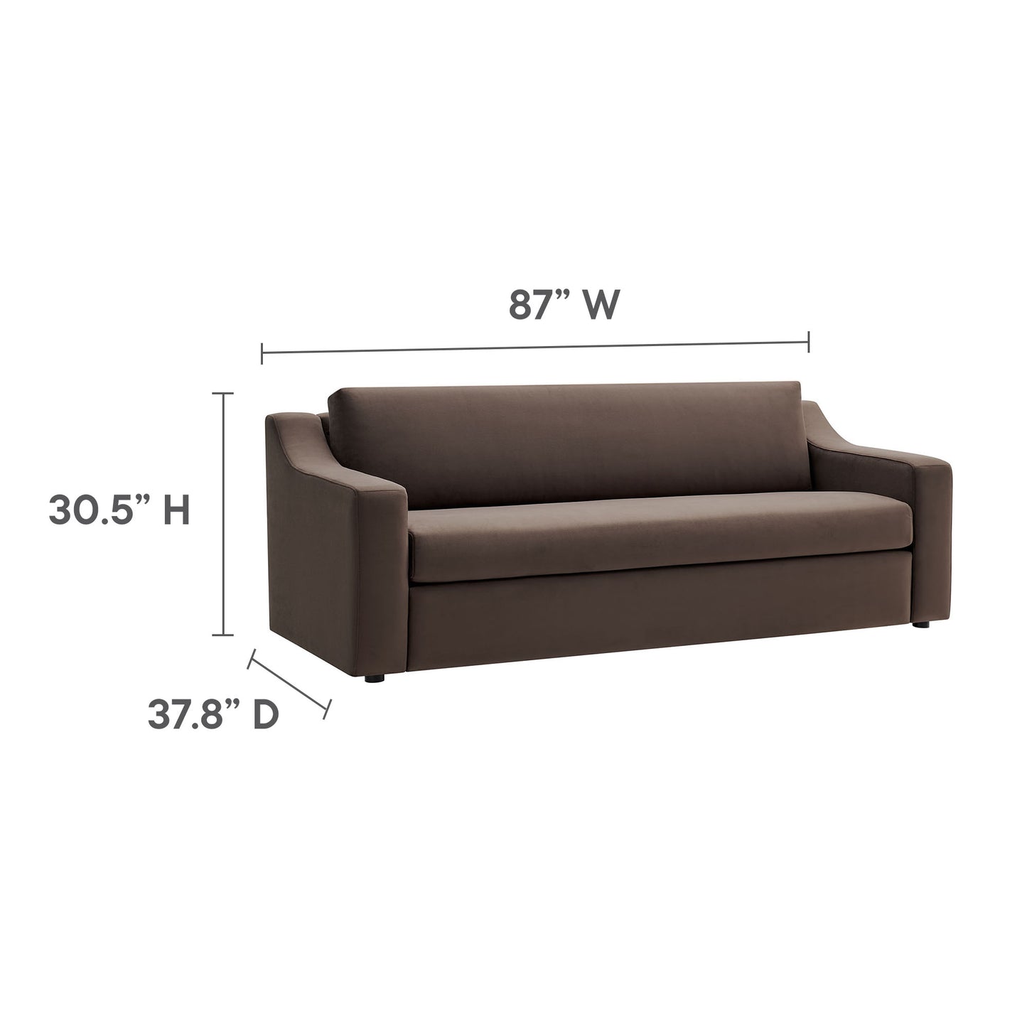 Liora Performance Velvet Sofa by Modway EEI-7219-CHB