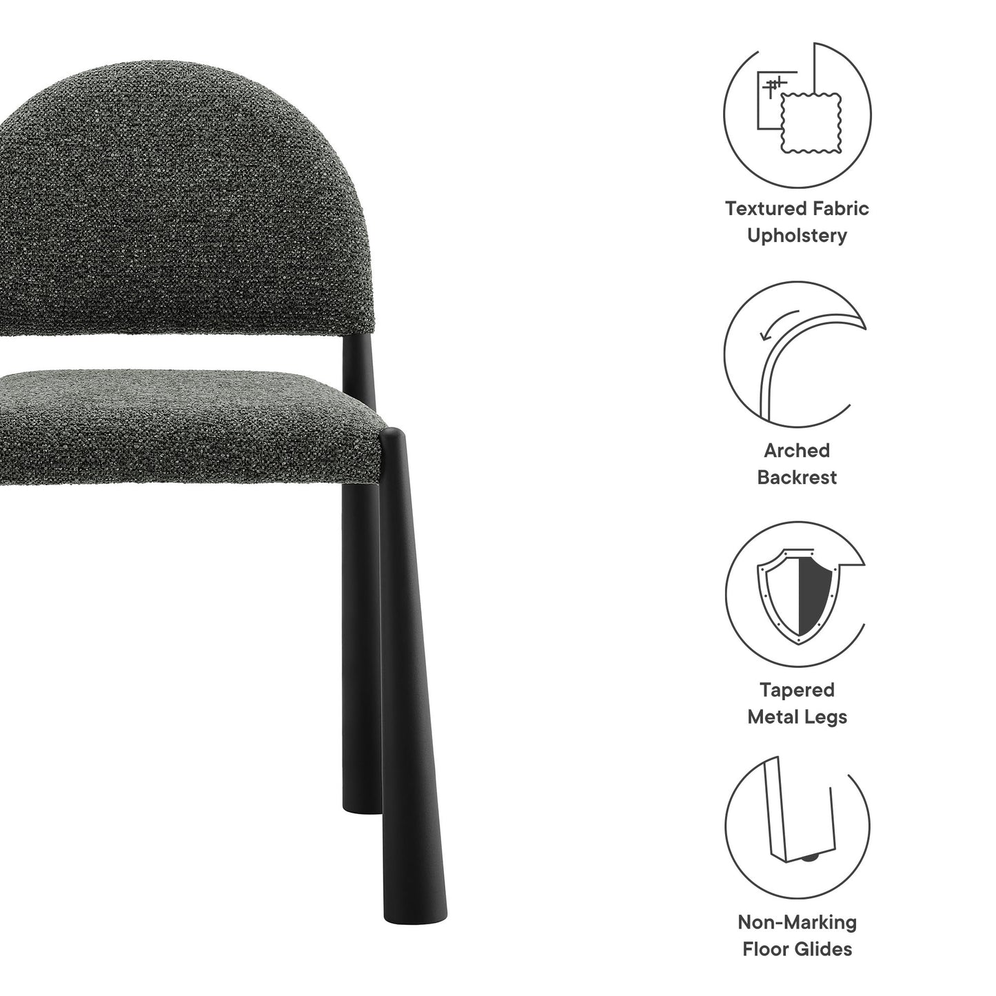 Hayley Upholstered Fabric Dining Side Chair by Modway