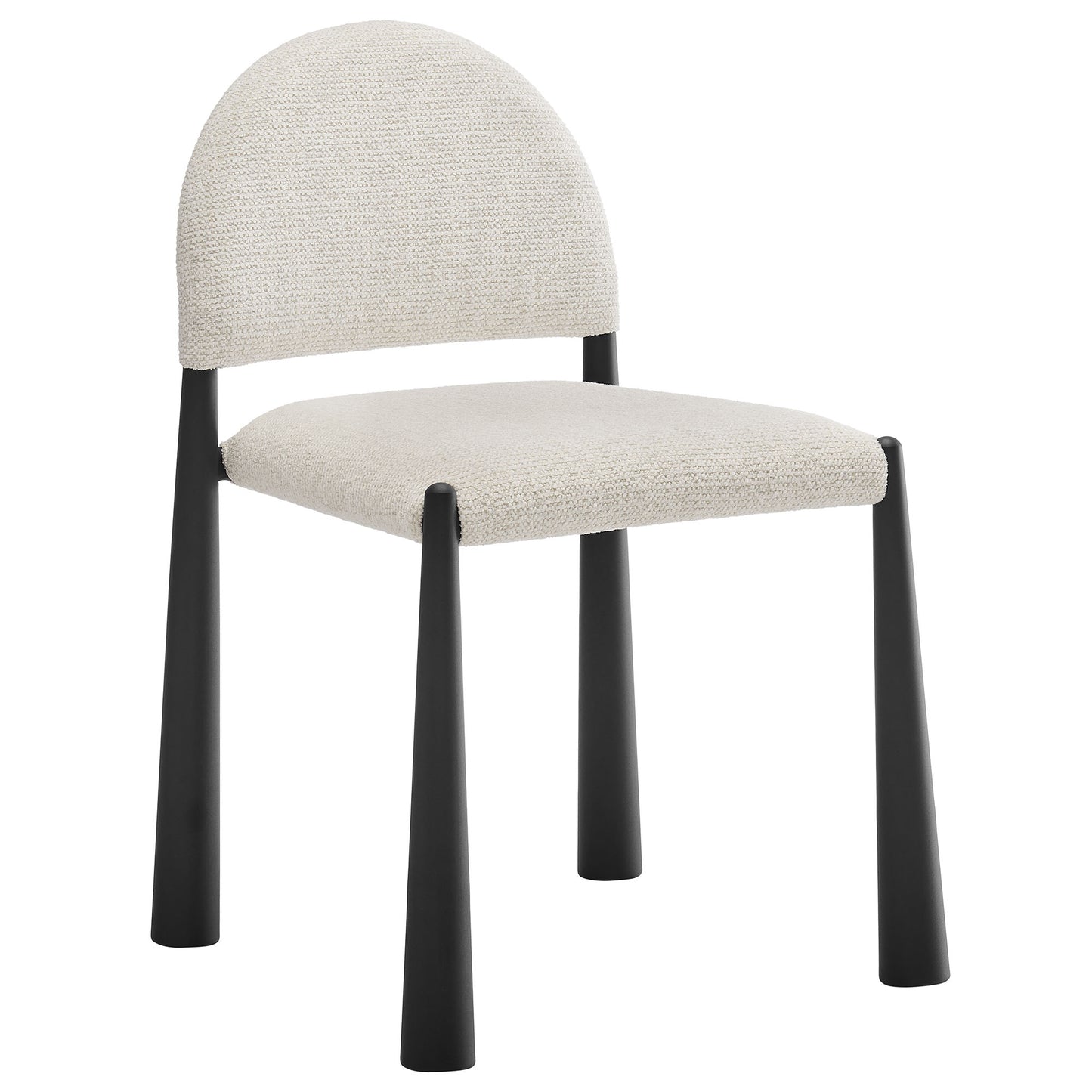 Hayley Upholstered Fabric Dining Side Chair by Modway EEI-7220-BLK-CRE