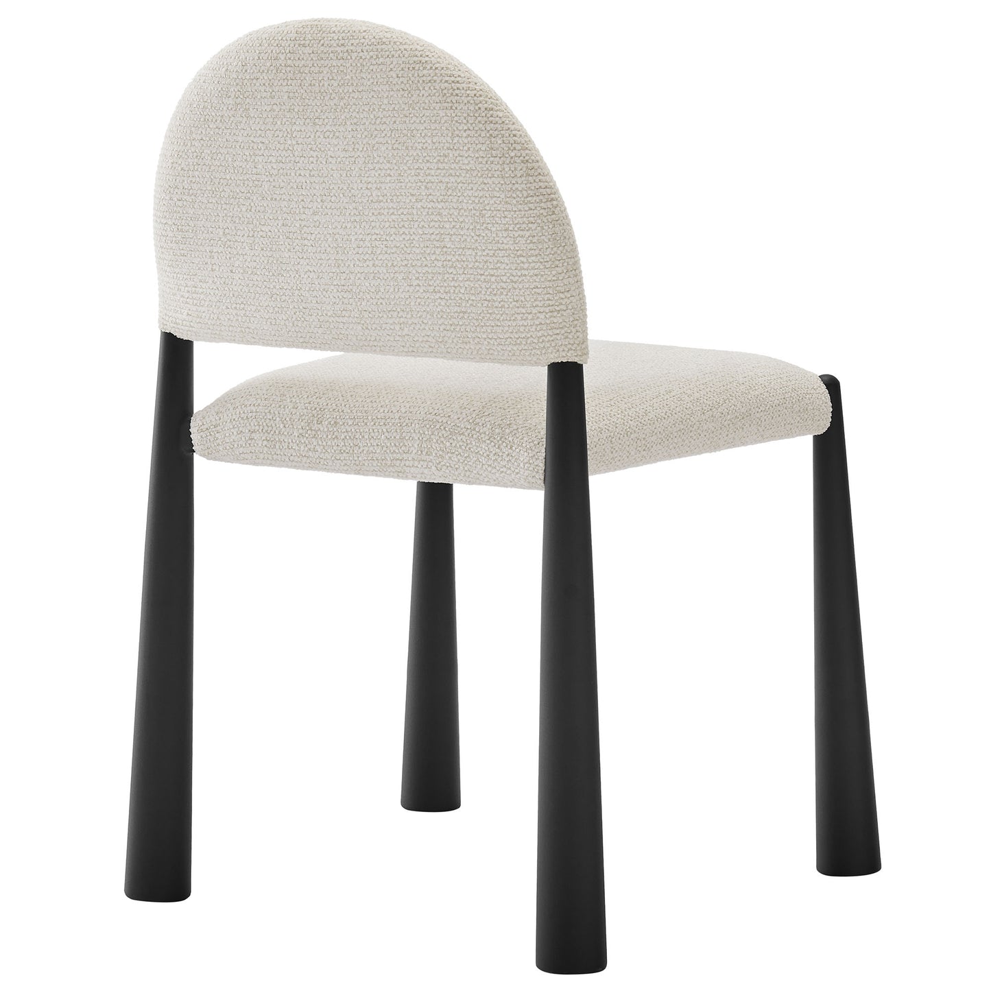 Hayley Upholstered Fabric Dining Side Chair by Modway EEI-7220-BLK-CRE
