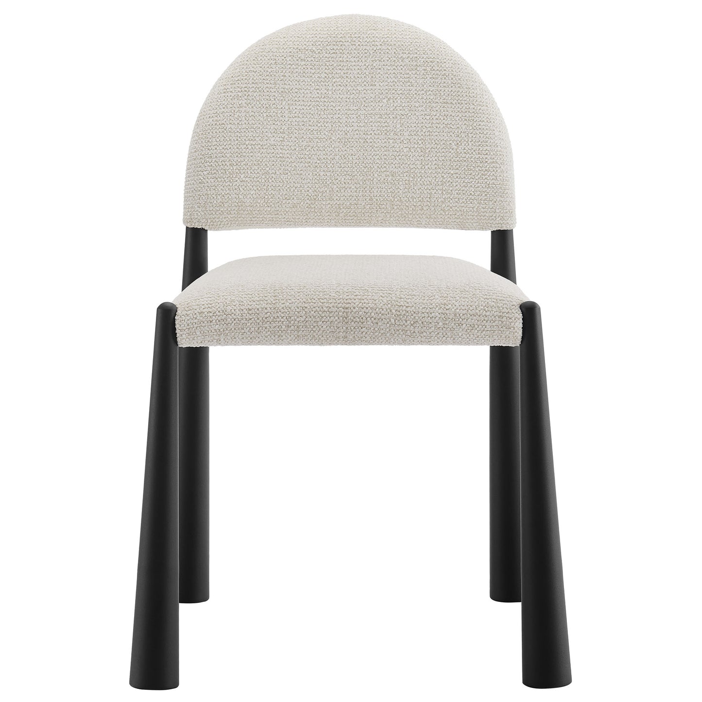 Hayley Upholstered Fabric Dining Side Chair by Modway EEI-7220-BLK-CRE