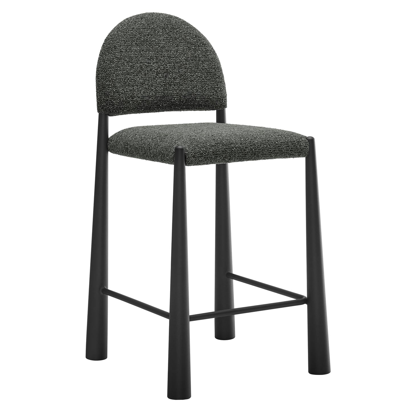 Hayley Upholstered Fabric Counter Stool by Modway EEI-7221-BLK-ANT