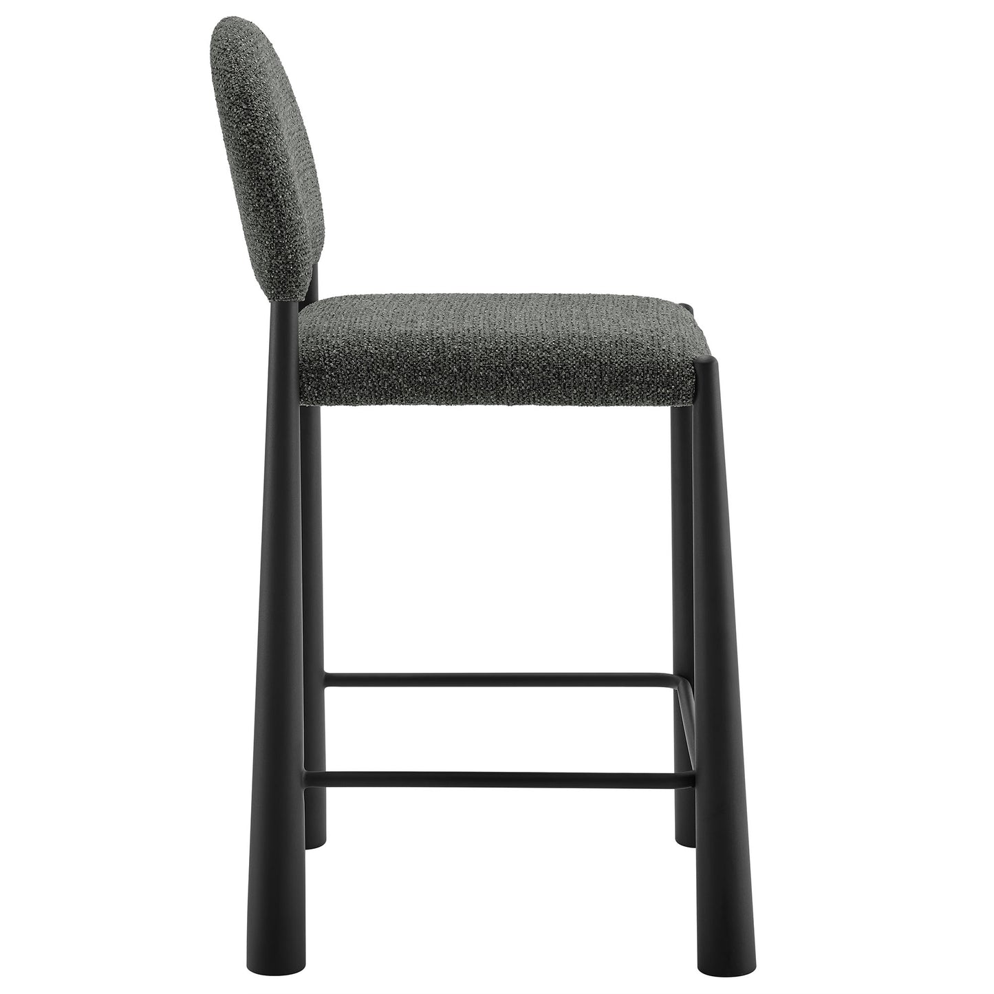Hayley Upholstered Fabric Counter Stool by Modway EEI-7221-BLK-ANT