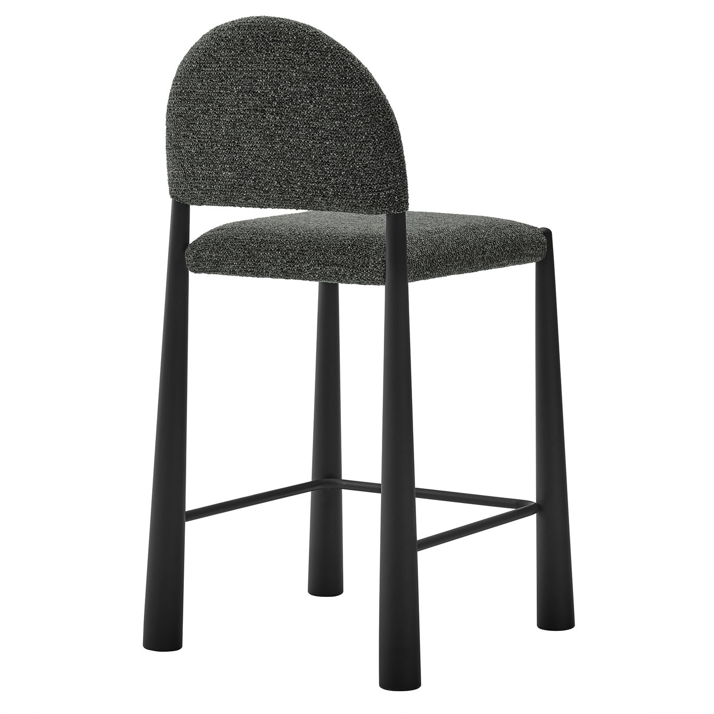 Hayley Upholstered Fabric Counter Stool by Modway EEI-7221-BLK-ANT