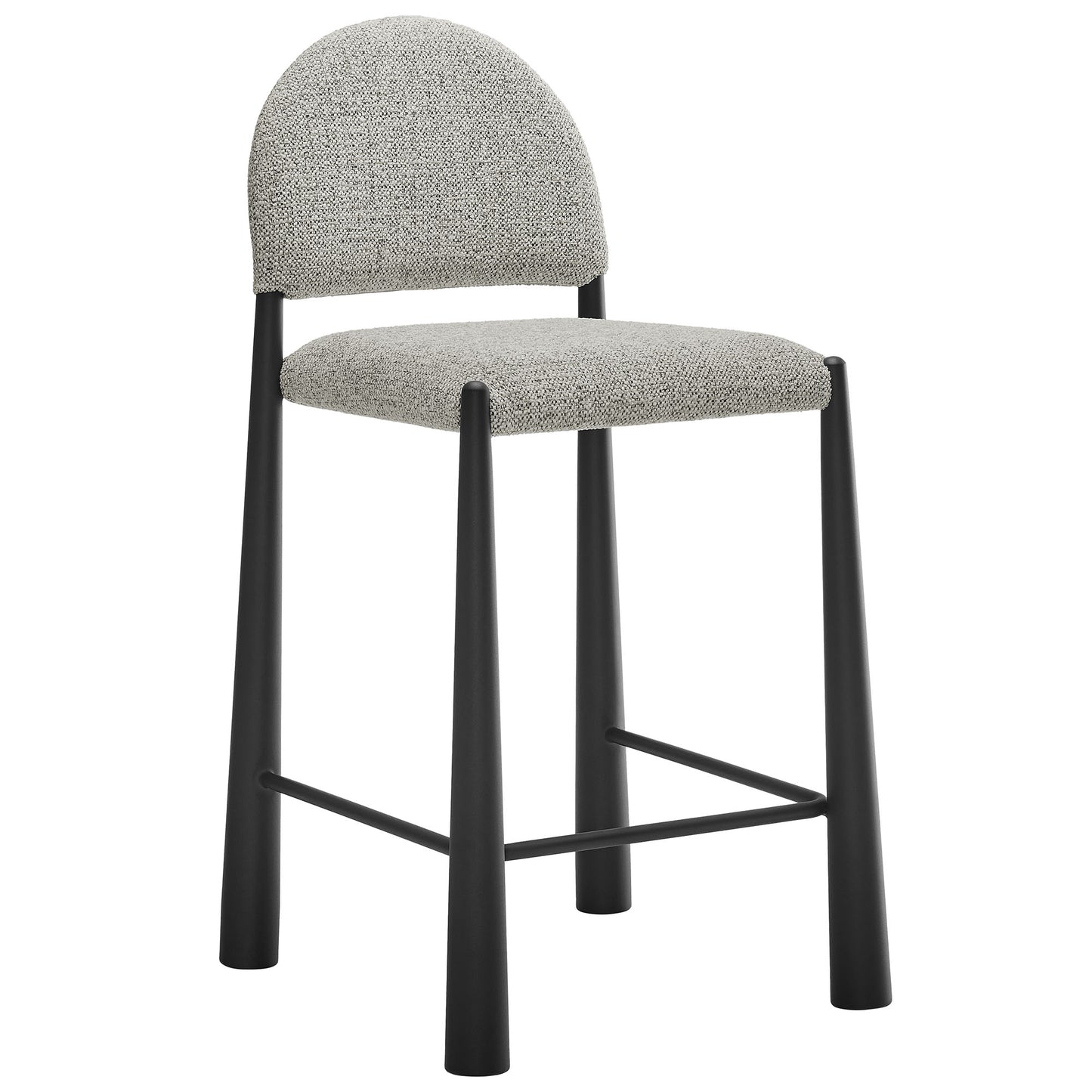 Hayley Upholstered Fabric Counter Stool by Modway EEI-7221-BLK-CAM