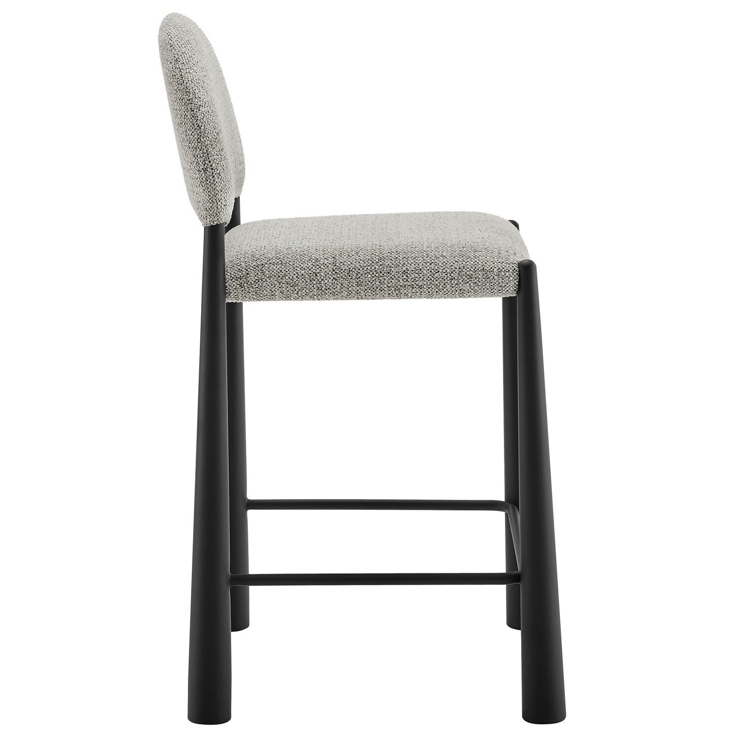 Hayley Upholstered Fabric Counter Stool by Modway EEI-7221-BLK-CAM