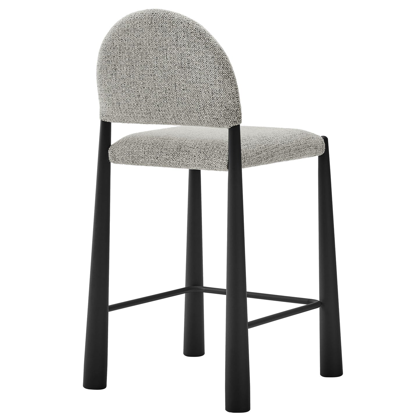 Hayley Upholstered Fabric Counter Stool by Modway EEI-7221-BLK-CAM