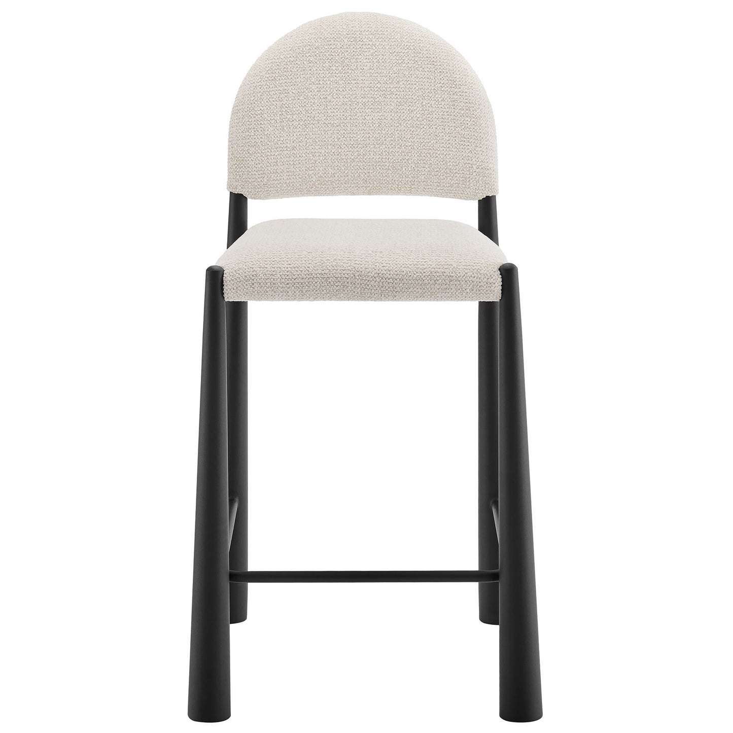 Hayley Upholstered Fabric Counter Stool by Modway EEI-7221-BLK-CRE