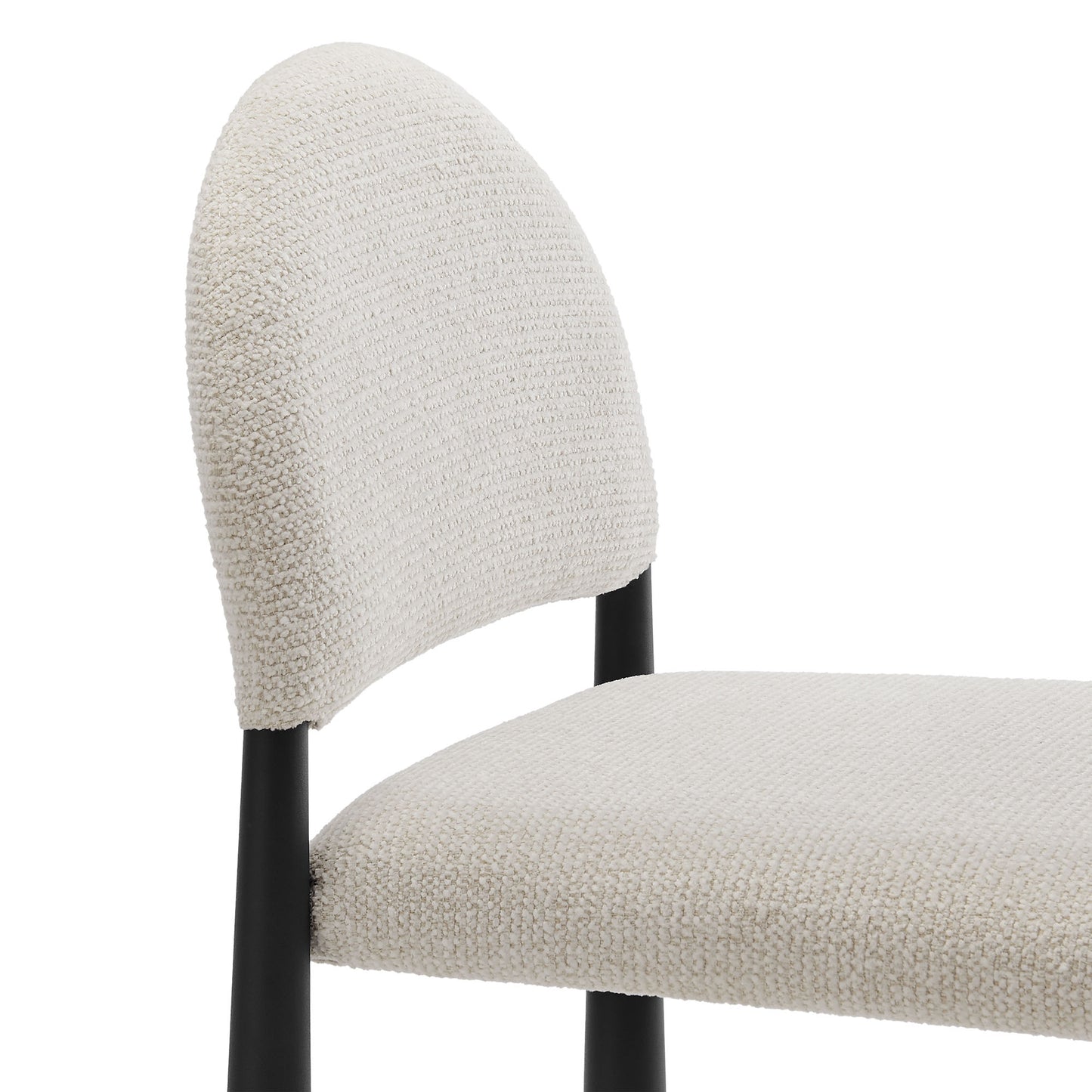Hayley Upholstered Fabric Counter Stool by Modway EEI-7221-BLK-CRE
