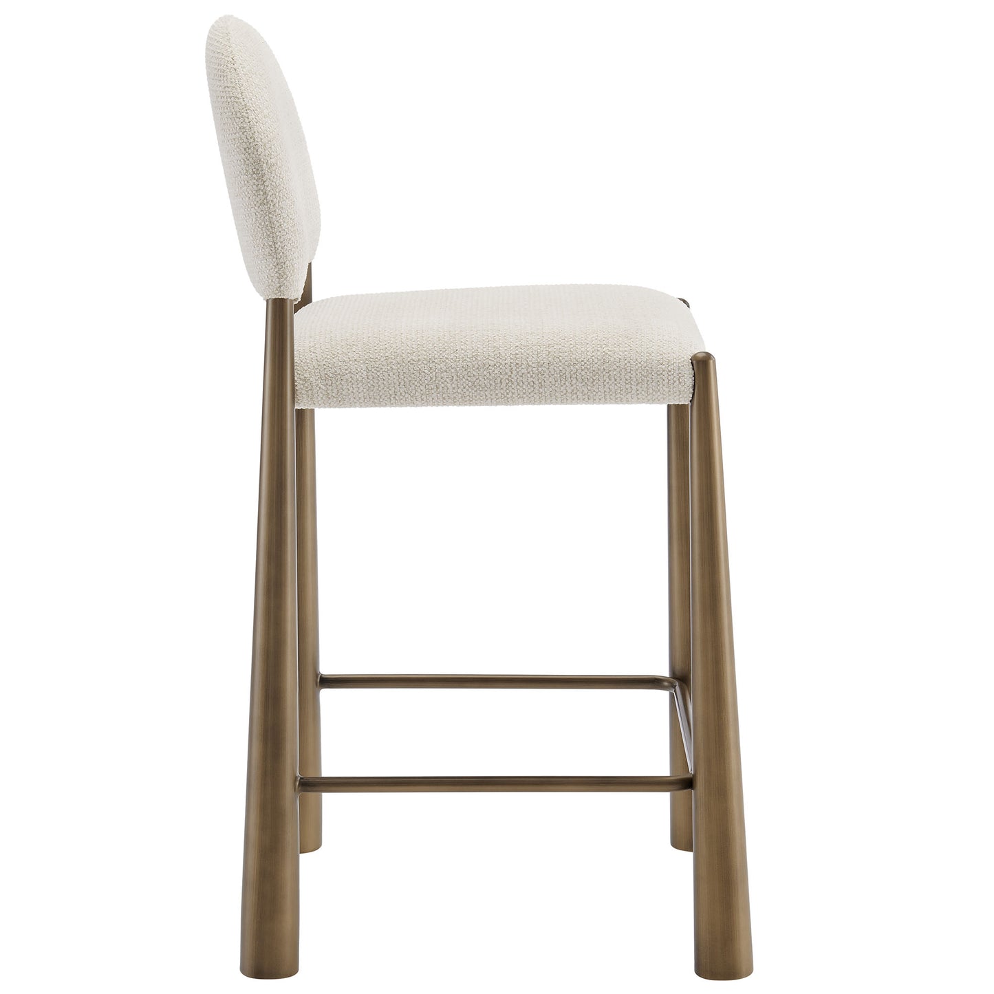 Hayley Upholstered Fabric Counter Stool by Modway EEI-7221-BRA-CRE