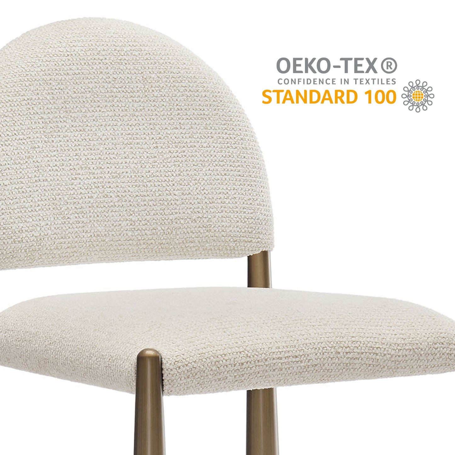 Hayley Upholstered Fabric Counter Stool by Modway EEI-7221-BRA-CRE