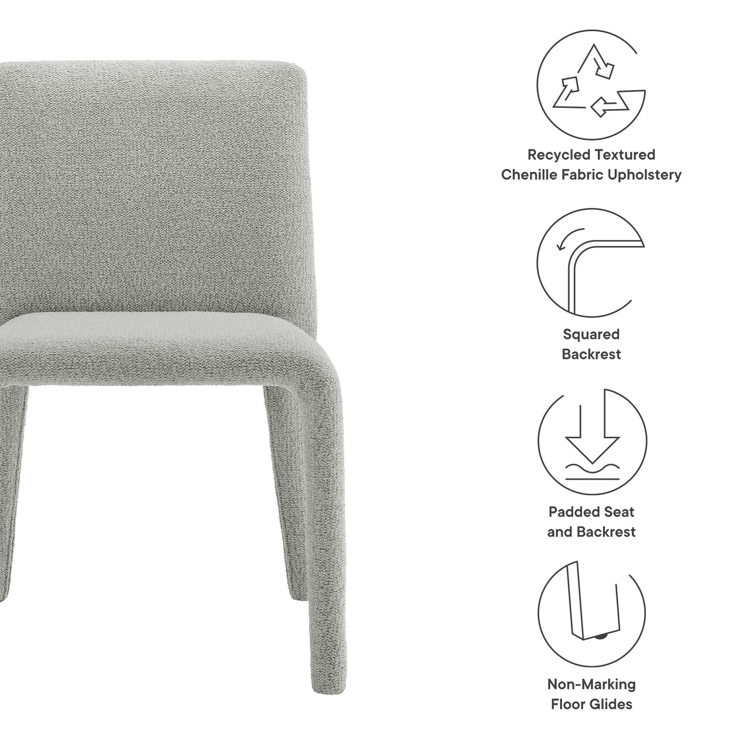 Rhodes Fabric Upholstered Dining Chair by Modway EEI-7222-DOV