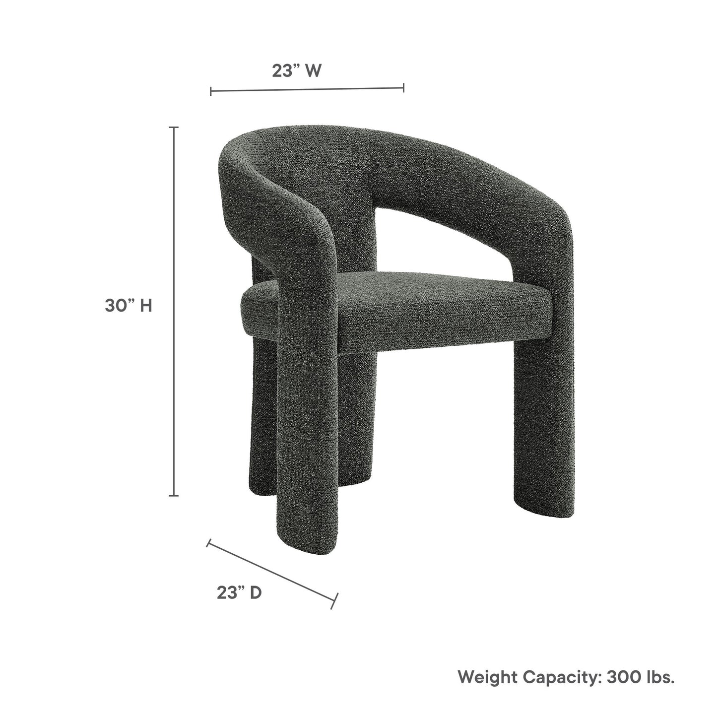 Oslo Barrel Fabric Upholstered Dining Accent Chair by Modway EEI-7224-ANT