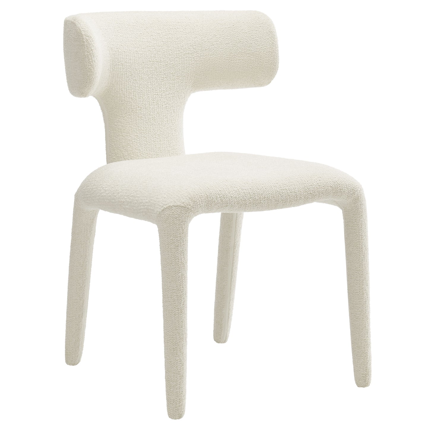 Stellan Curved Back Boucle Upholstered Dining Chair Set of 2 by Modway EEI-7230-CRE