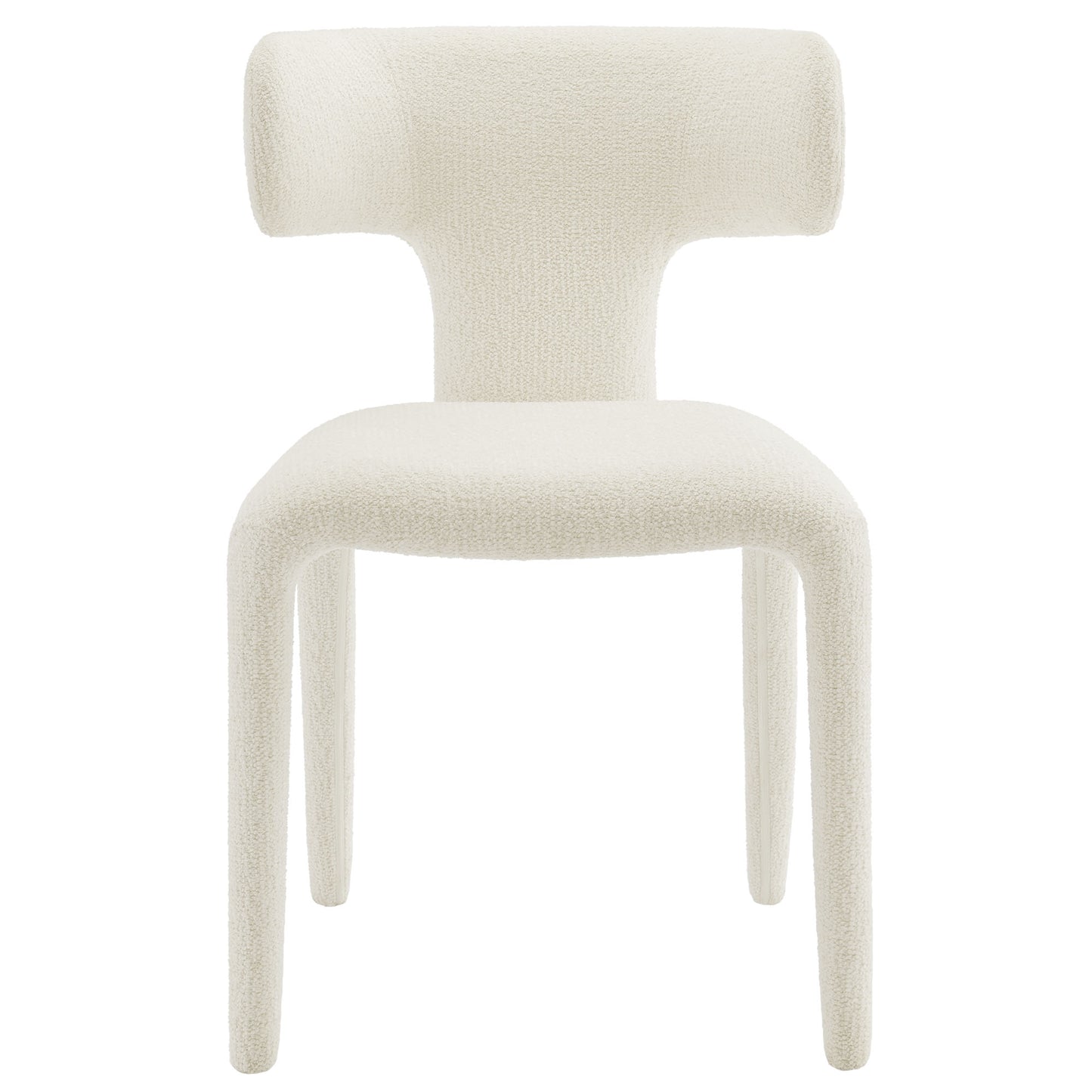 Stellan Curved Back Boucle Upholstered Dining Chair Set of 2 by Modway EEI-7230-CRE