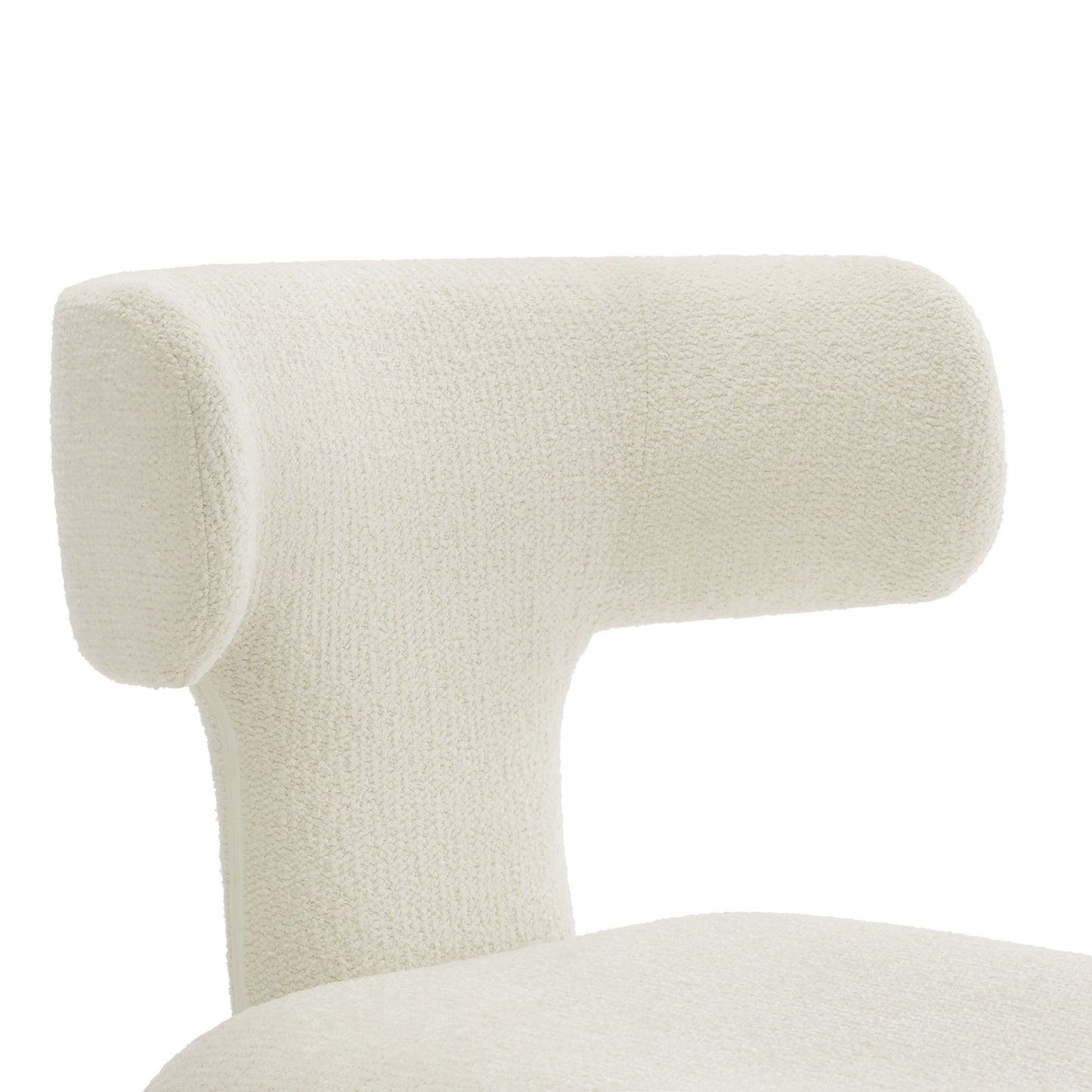 Stellan Curved Back Boucle Upholstered Dining Chair Set of 2 by Modway EEI-7230-CRE