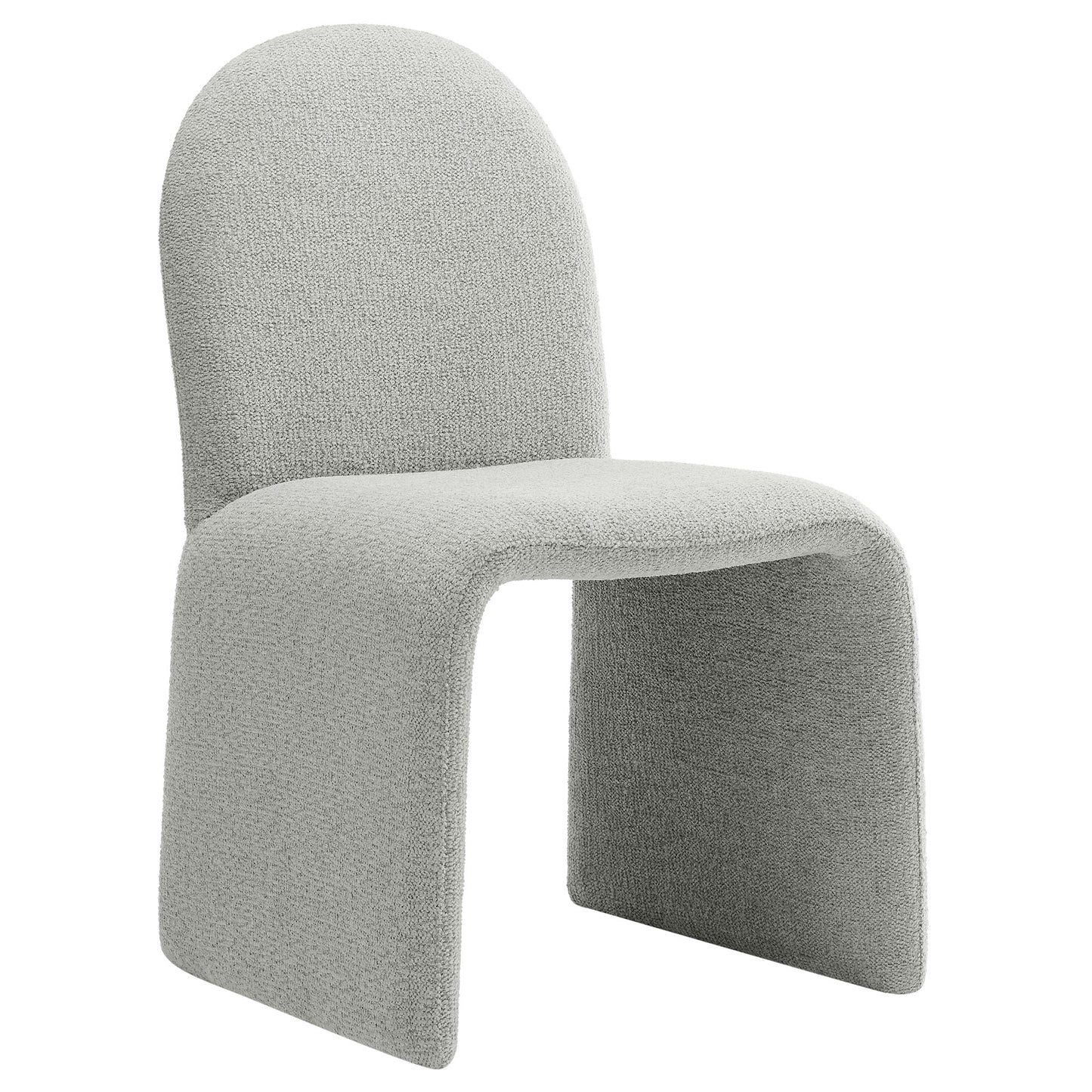 Junia Boucle Upholstered Arch Armless Dining Chair by Modway EEI-7231-DOV