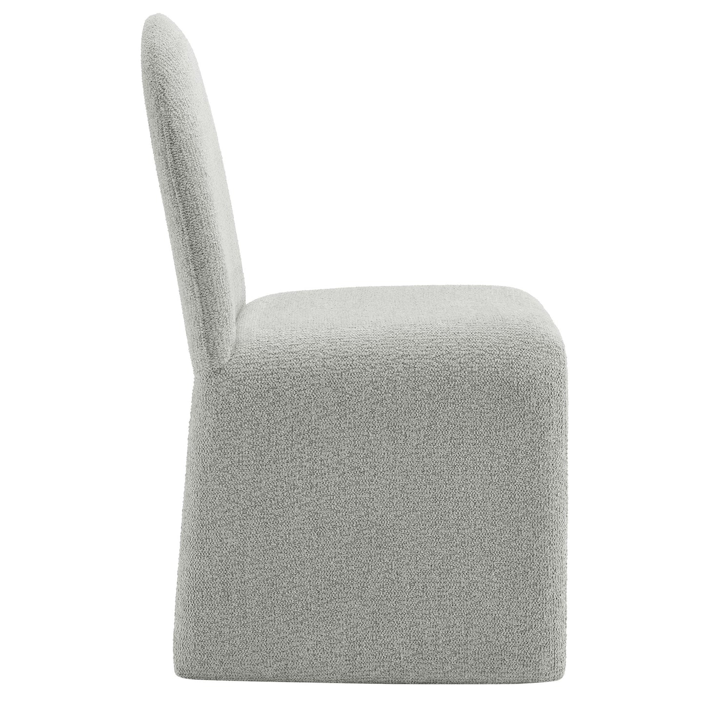 Junia Boucle Upholstered Arch Armless Dining Chair by Modway EEI-7231-DOV