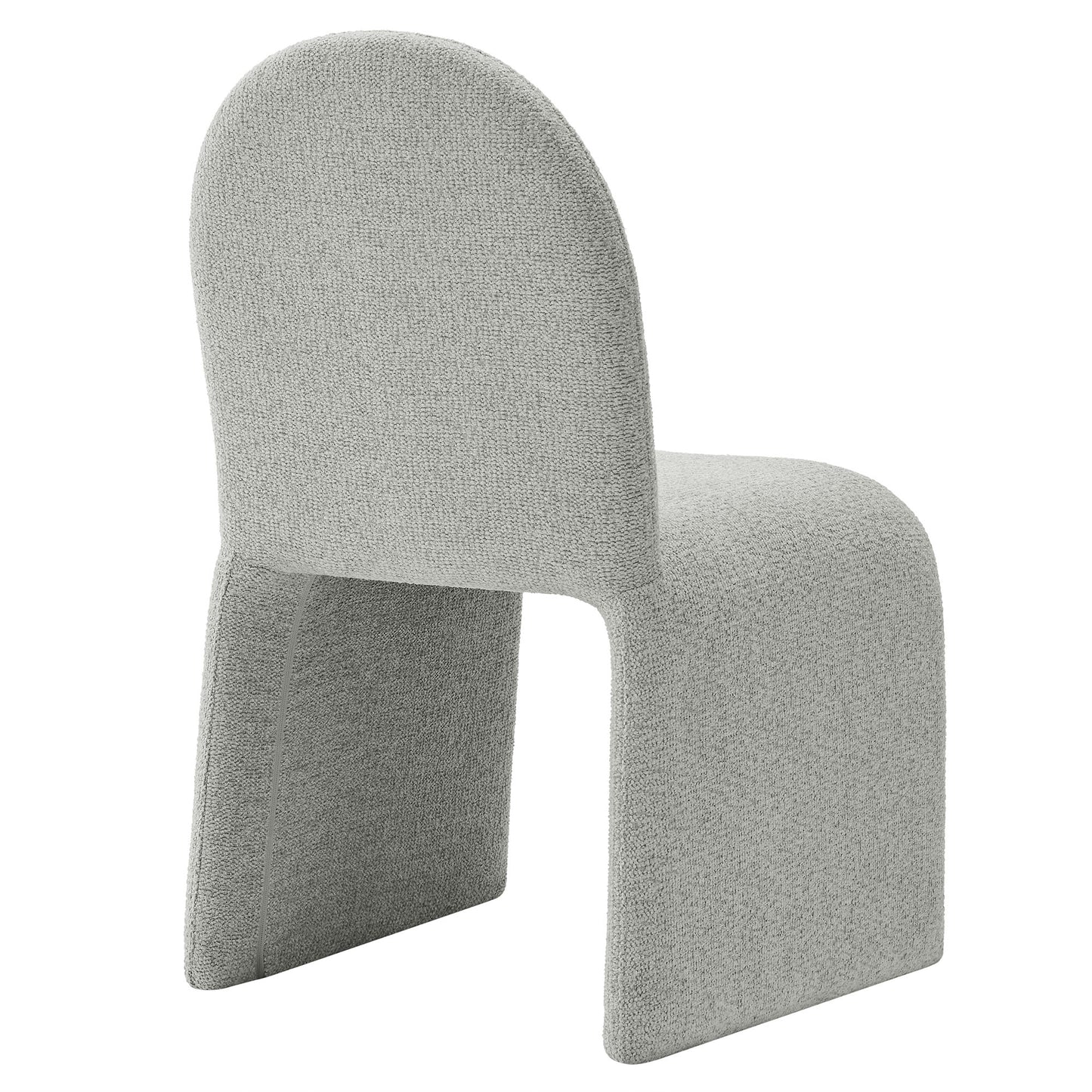 Junia Boucle Upholstered Arch Armless Dining Chair by Modway EEI-7231-DOV