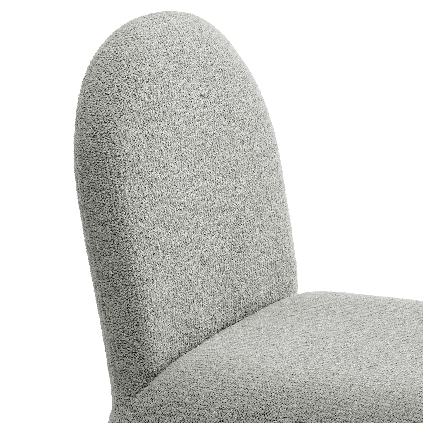 Junia Boucle Upholstered Arch Armless Dining Chair by Modway EEI-7231-DOV