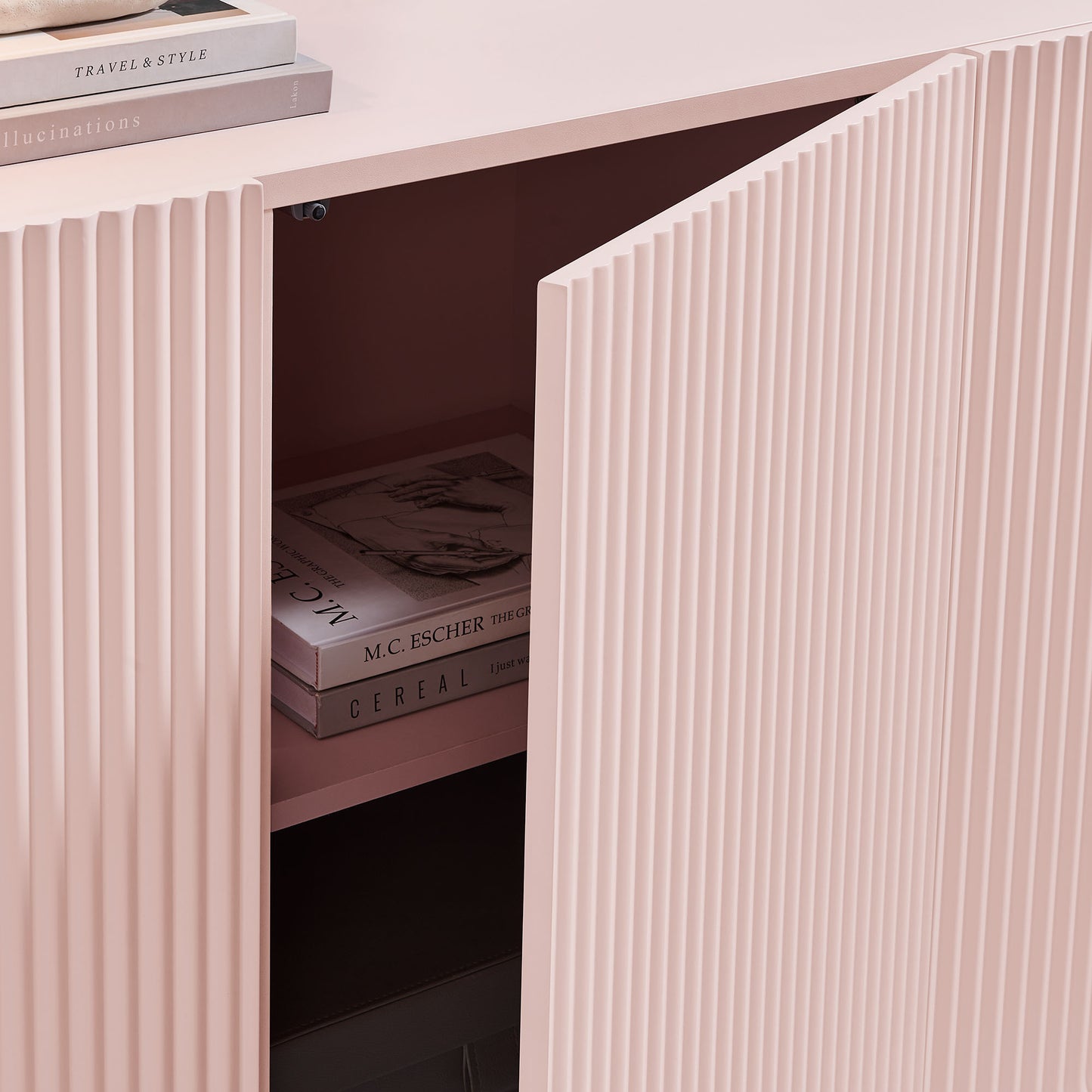 Dahlia Fluted and Scalloped Sideboard Storage Cabinet by Modway