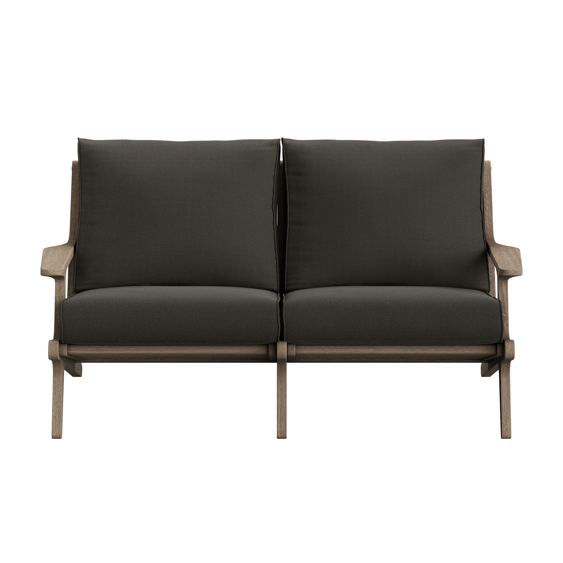 Saratoga Outdoor Patio Teak Wood Loveseat by Modway