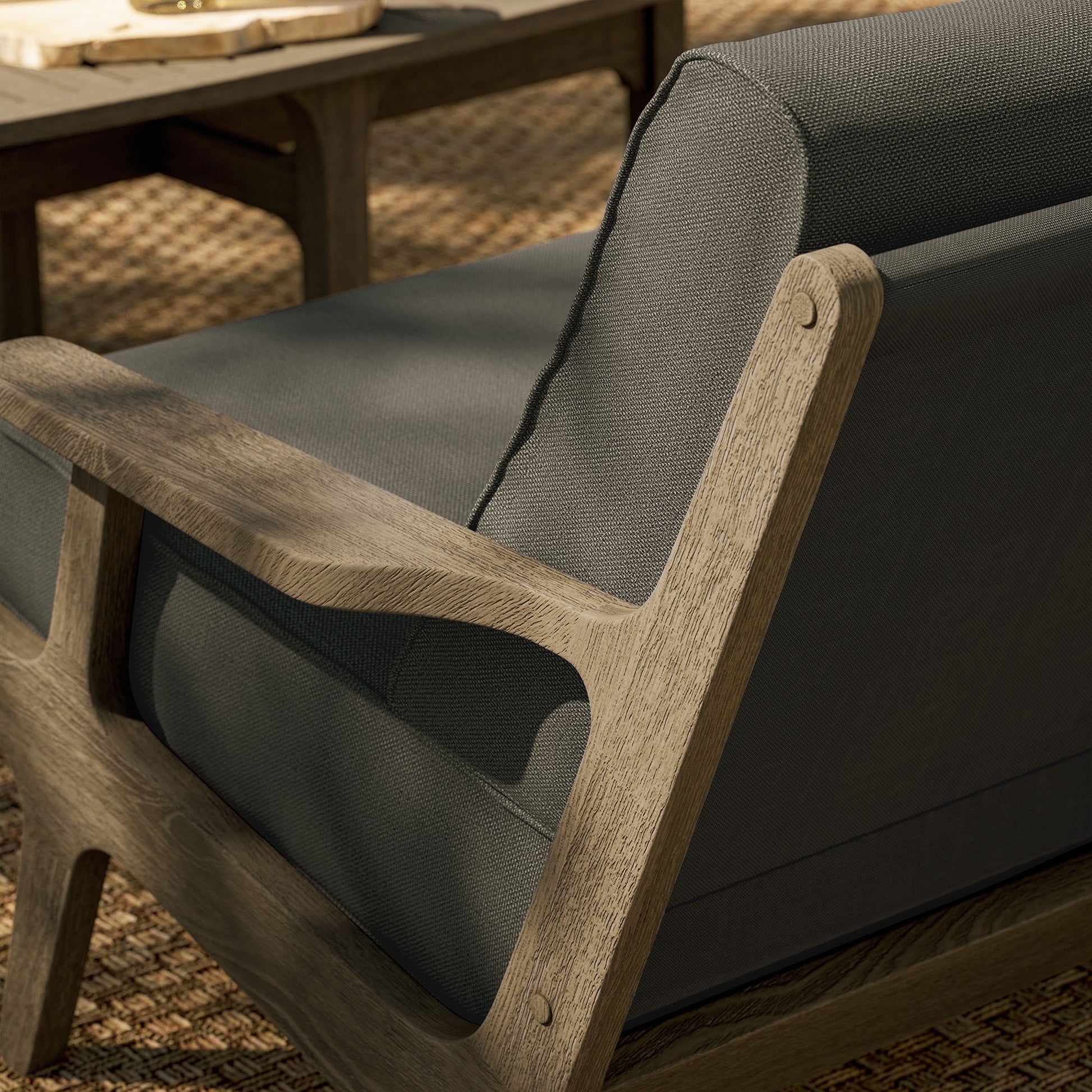 Saratoga Outdoor Patio Teak Wood Loveseat by Modway