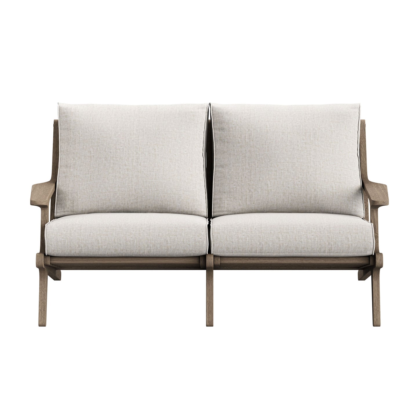 Saratoga Outdoor Patio Teak Wood Loveseat by Modway