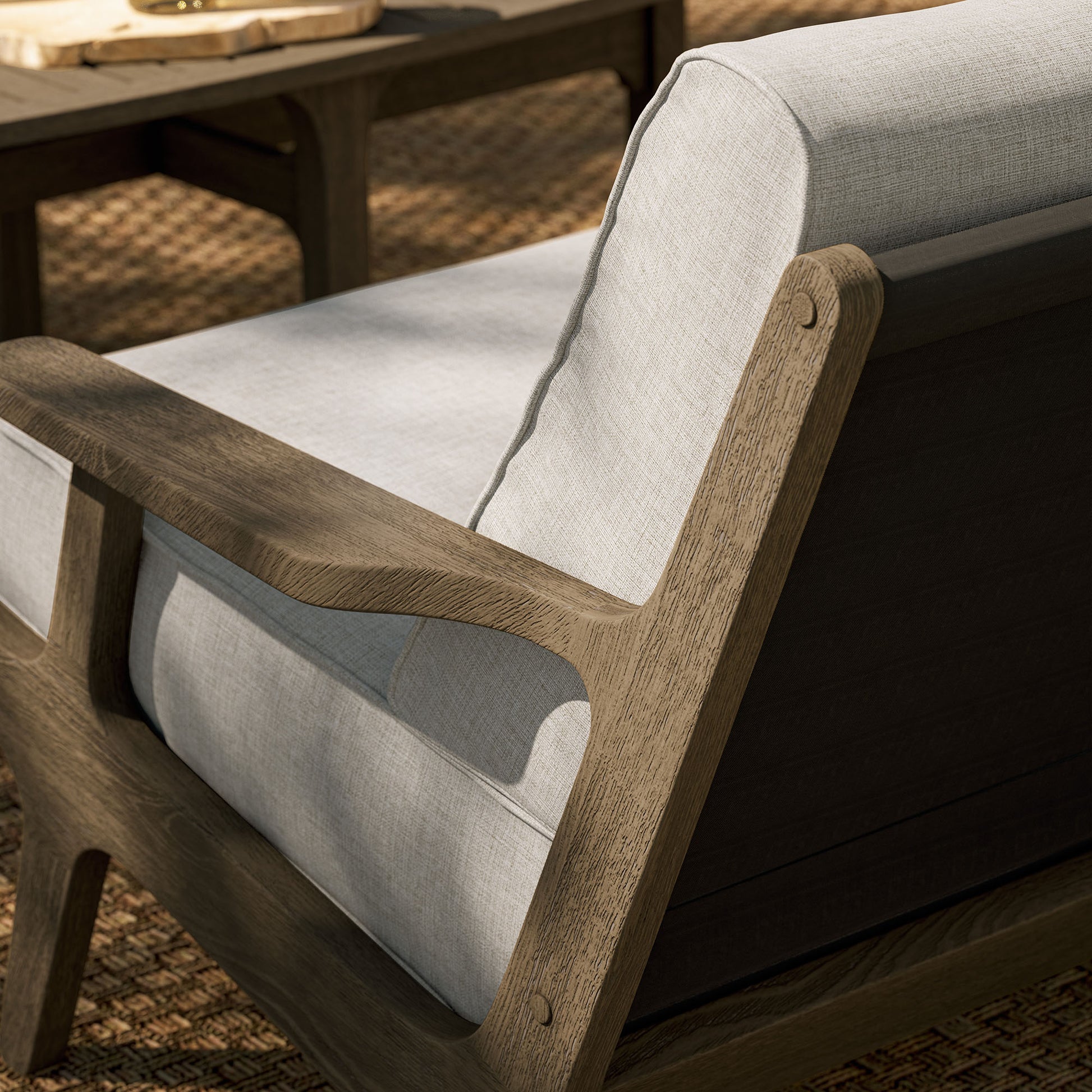 Saratoga Outdoor Patio Teak Wood Loveseat by Modway