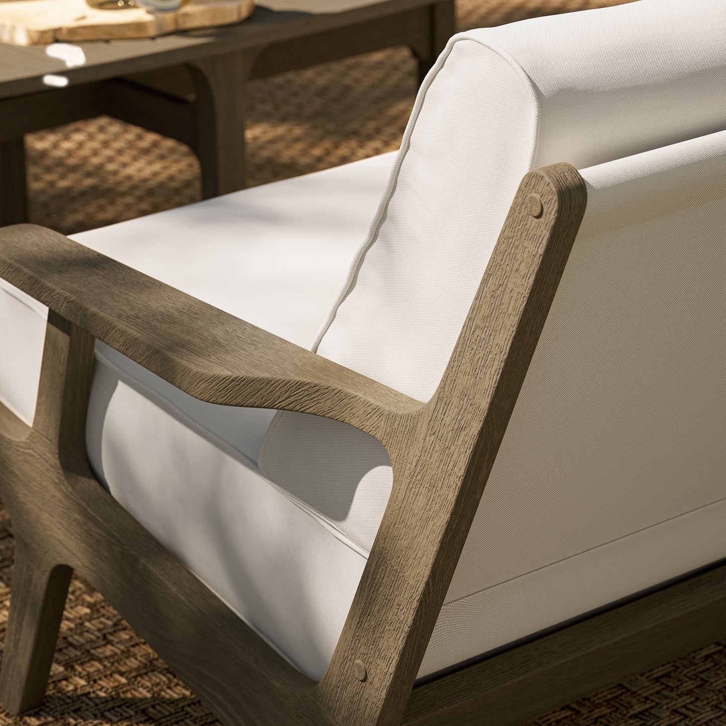 Saratoga Outdoor Patio Teak Wood Loveseat by Modway