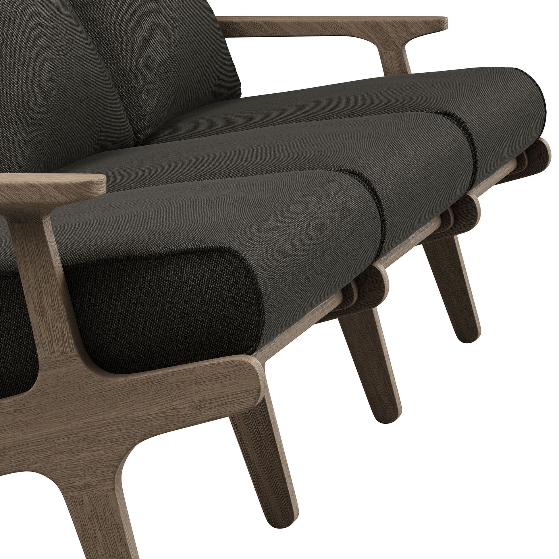 Saratoga Outdoor Patio Teak Sofa by Modway