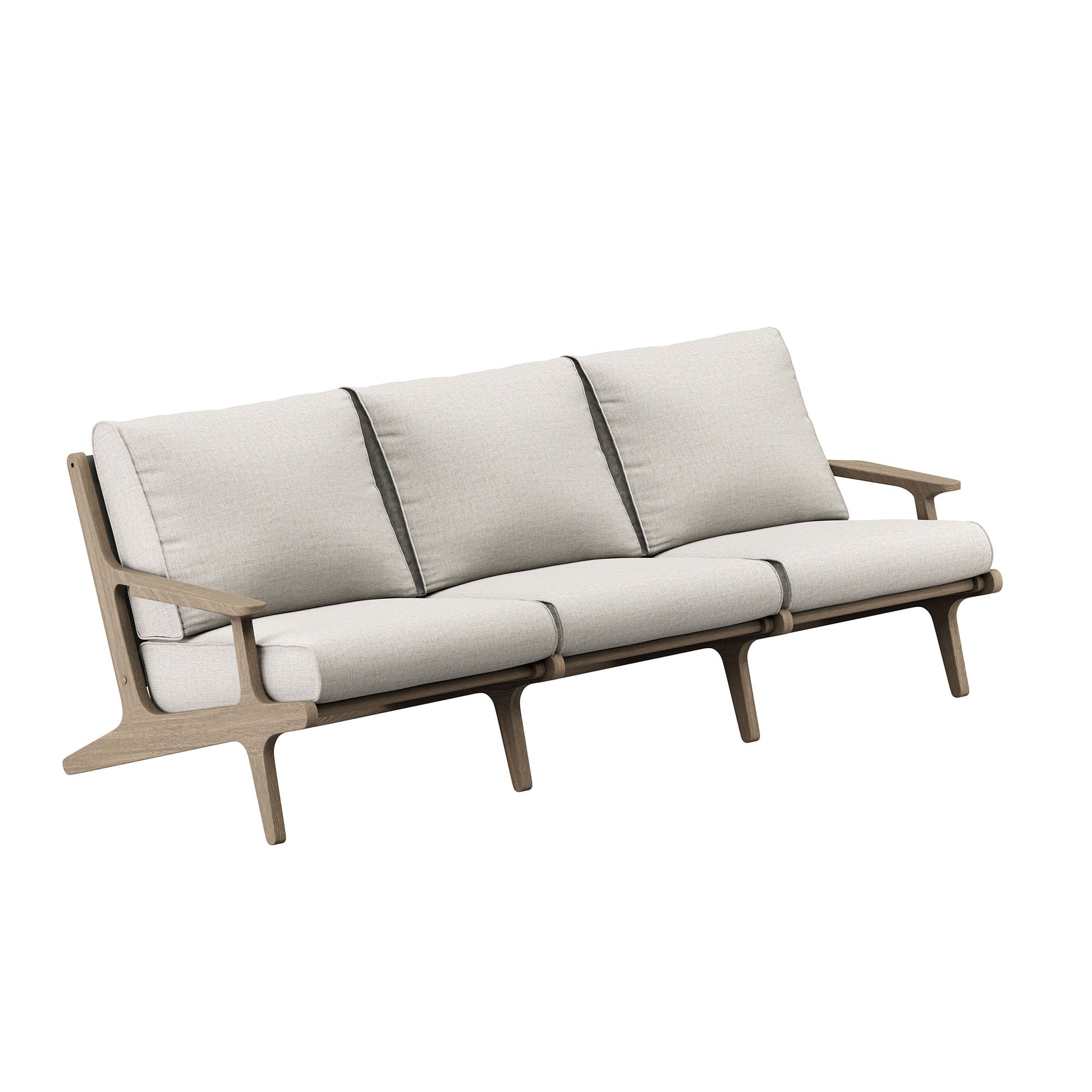 Saratoga Outdoor Patio Teak Sofa by Modway